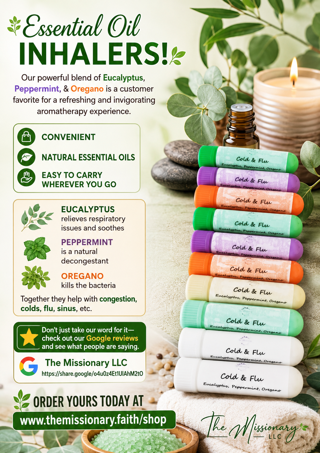 Essential Oil Inhalers