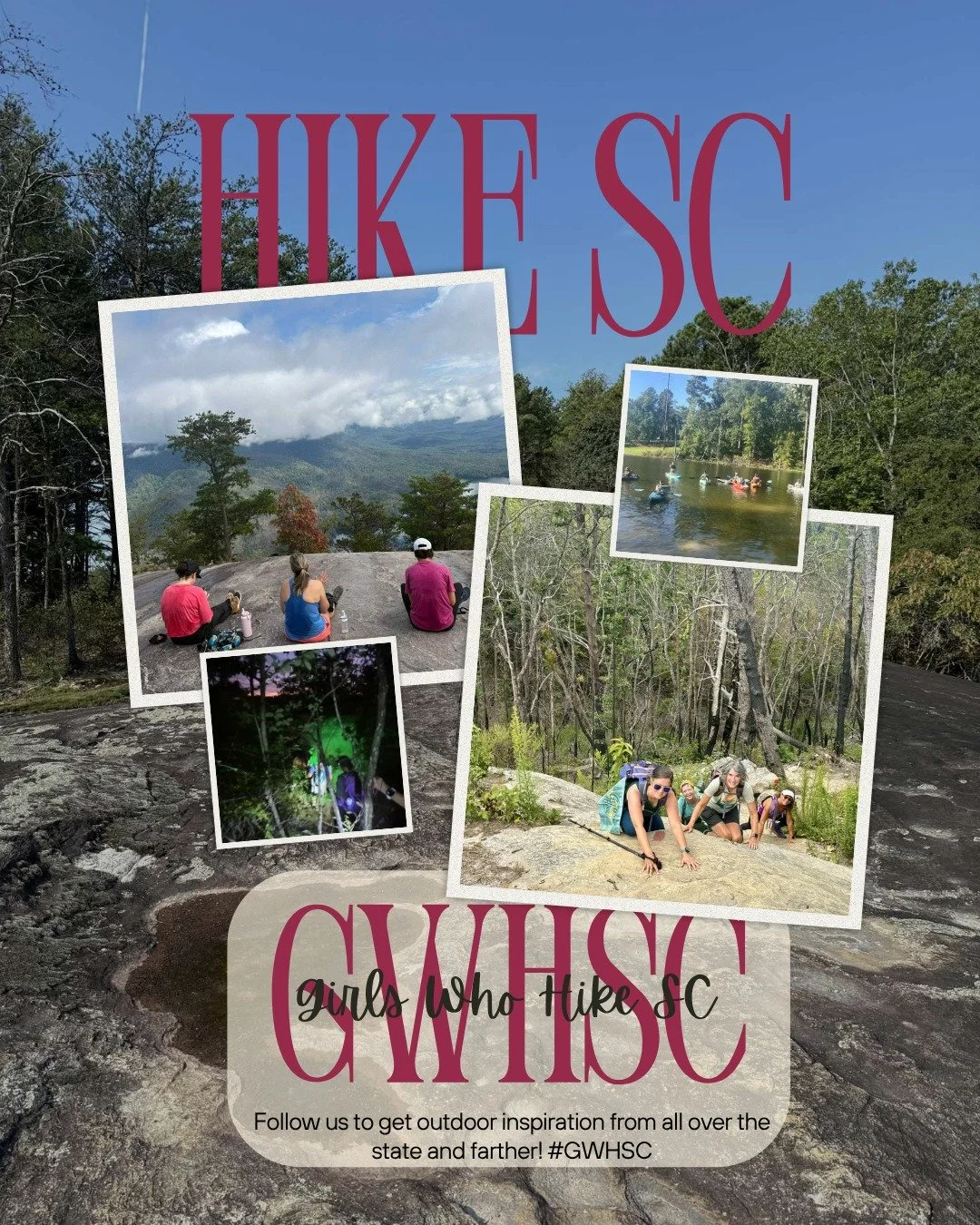 Accepting New Members! ALWAYS!!
Find us on Facebook to join our community and Follow us on Instagram to get inspiration.
#gwhsc #gwh #optoutside #hiking #community