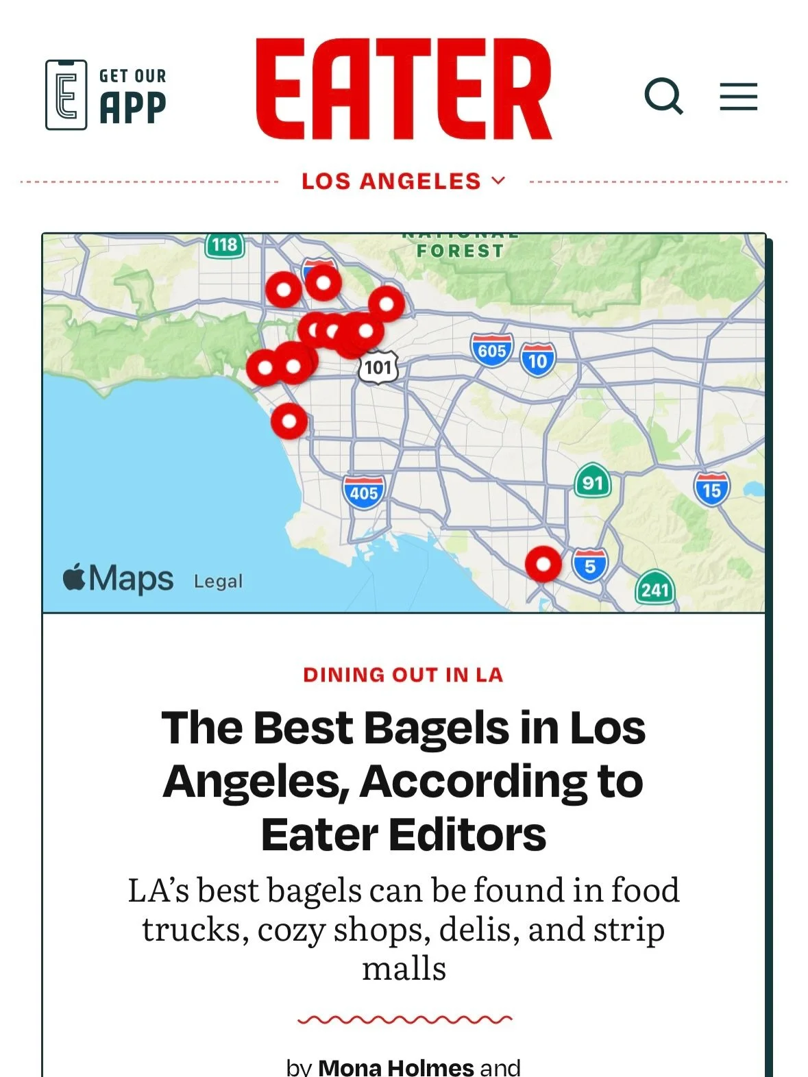 Incredibly humbled by @eater_la 
Congrats to our team, @thebagelpapi, and @cheflukebramm 
Let&rsquo;s keep grinding 🥯🔥
#bagels #eaterla #bagelsbagelsbagels #oc