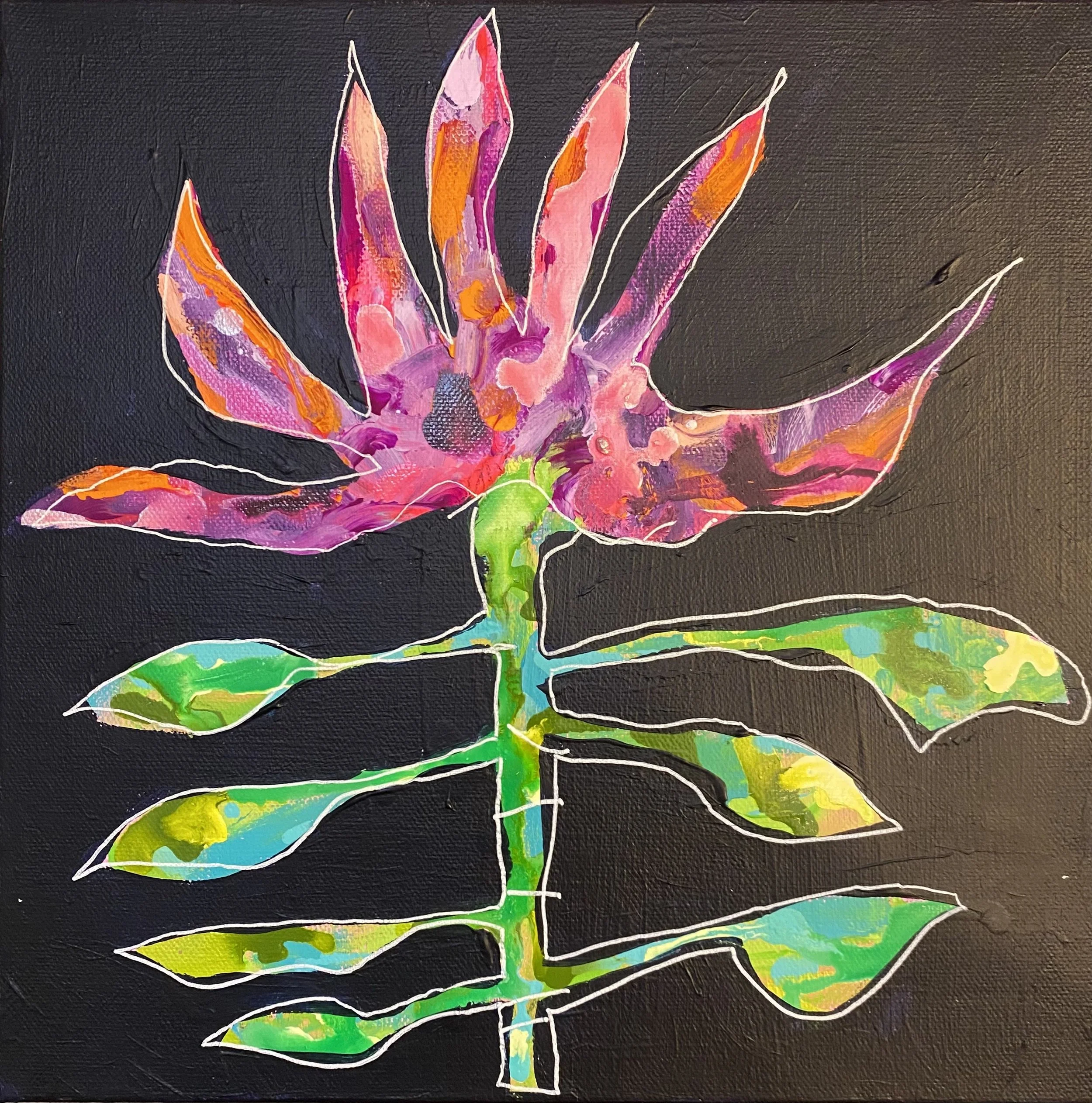 "Flowers at Night II"
