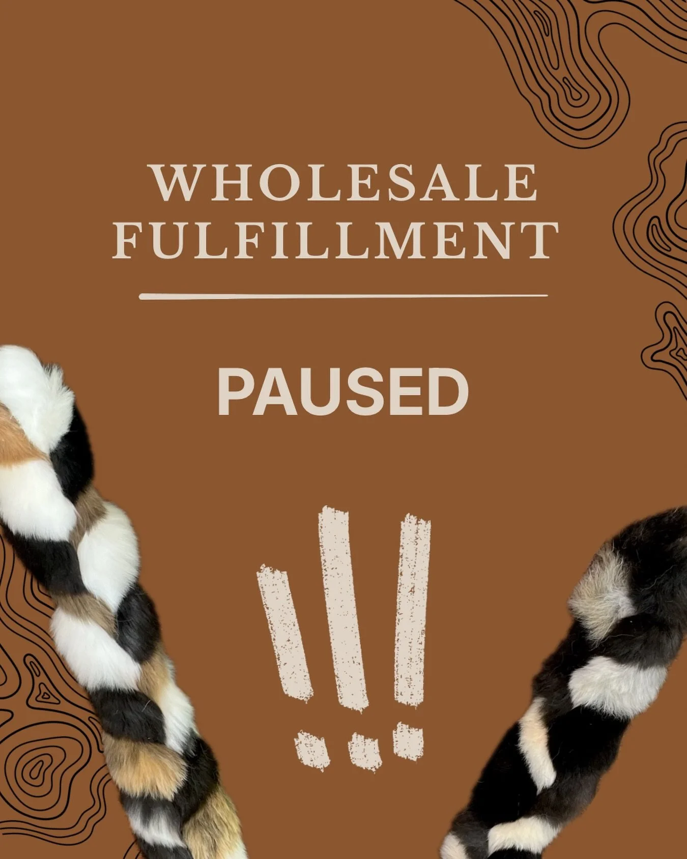 Wholesale fulfillment is temporarily paused while we are working out of town 🐾 

Since most wholesale orders are made-to-order and we can&rsquo;t take our freeze drier on the road with us, we will begin shipping wholesale orders out again at the end