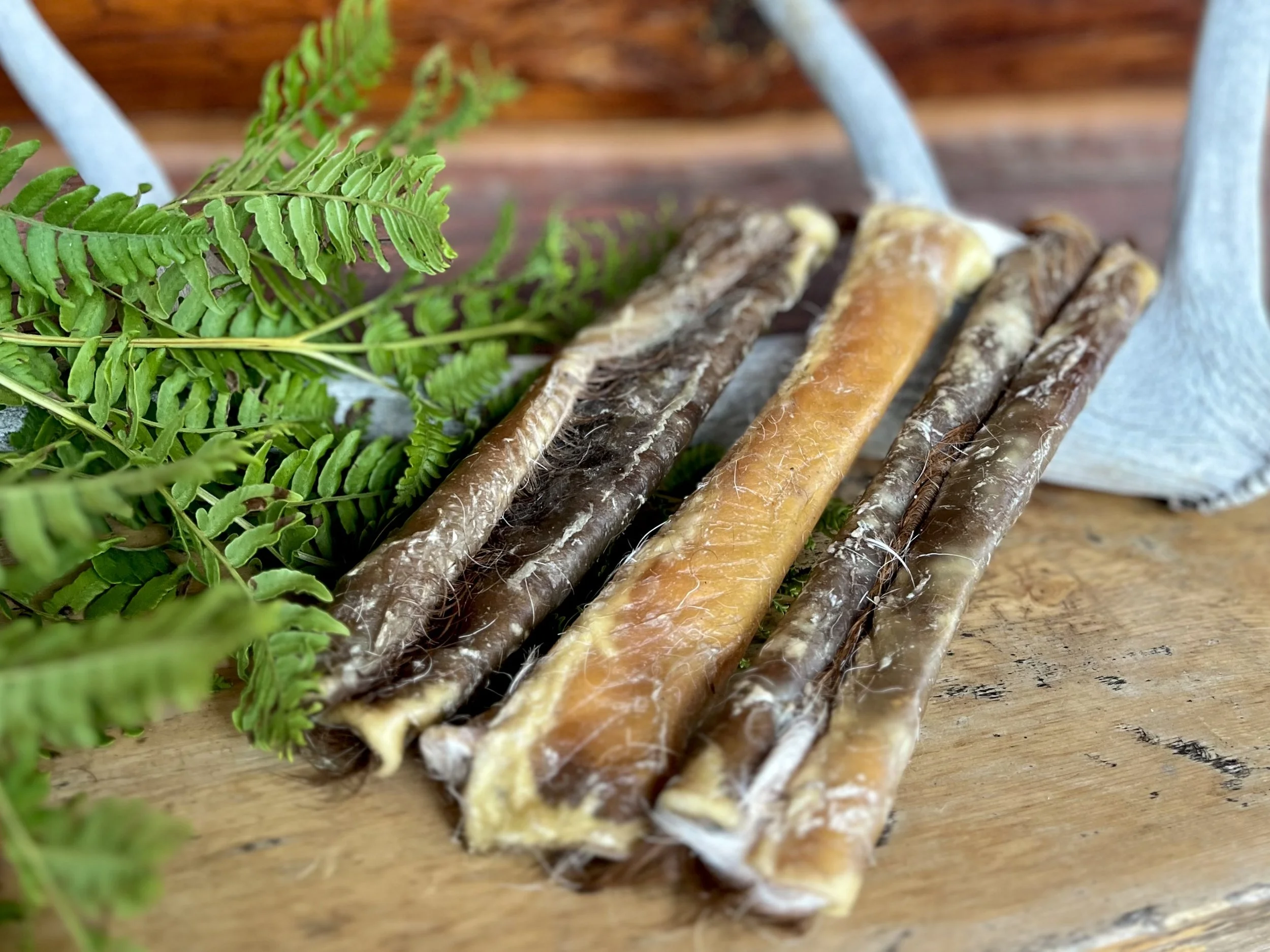 Natural beef hide chews for dogs from H&N Homestead