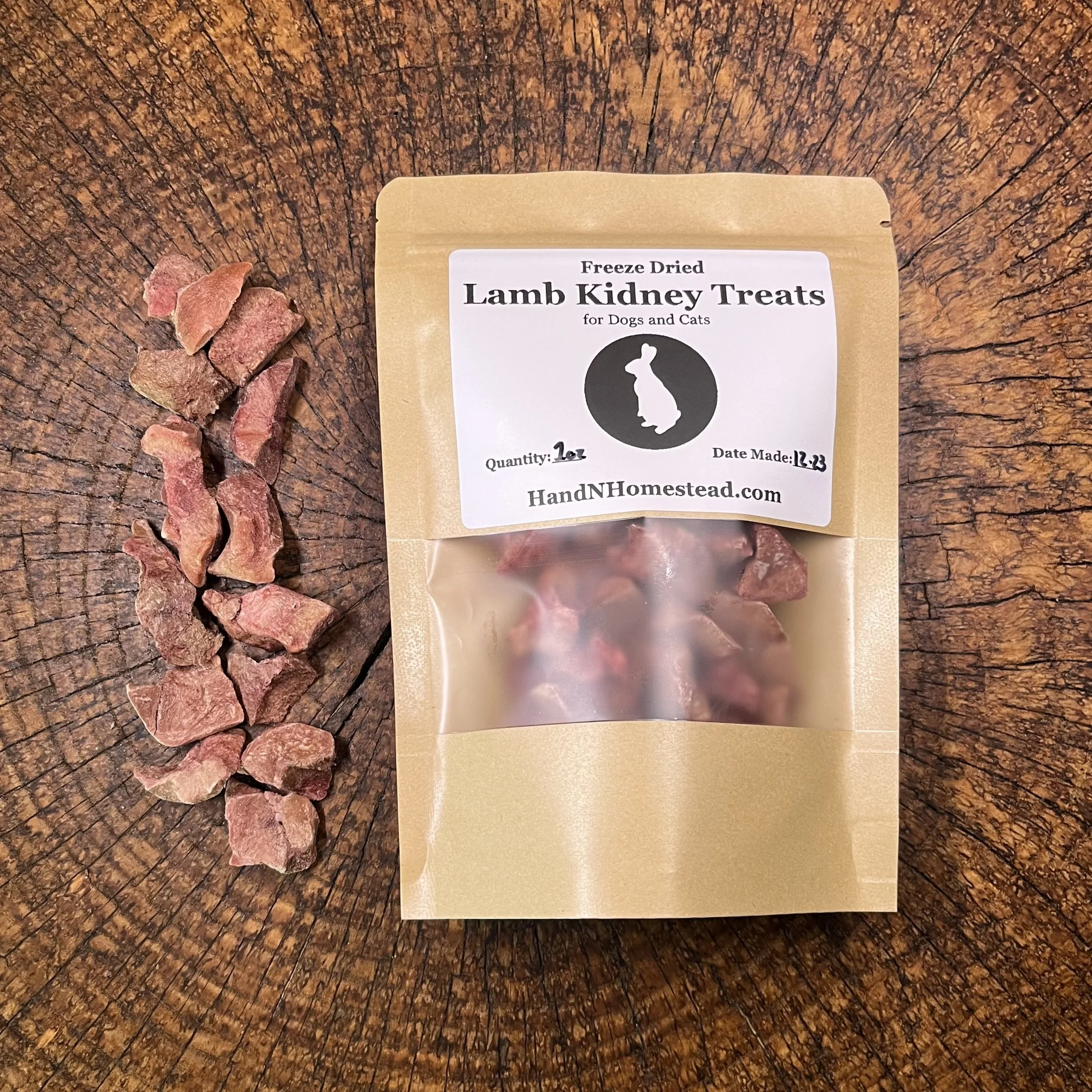 Freeze Dried Lamb Kidney Dog Treats