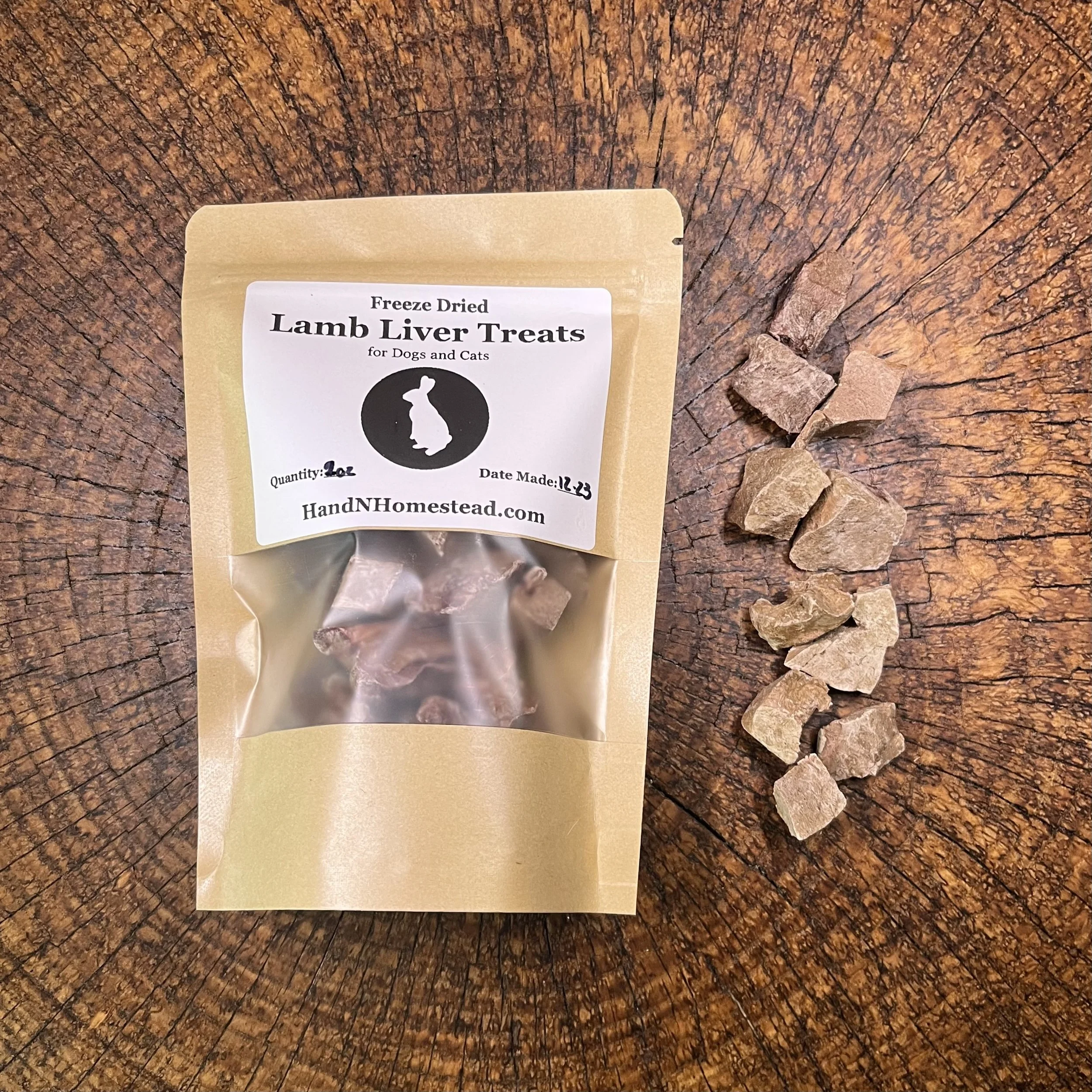 Freeze Dried Lamb Liver Dog Treats