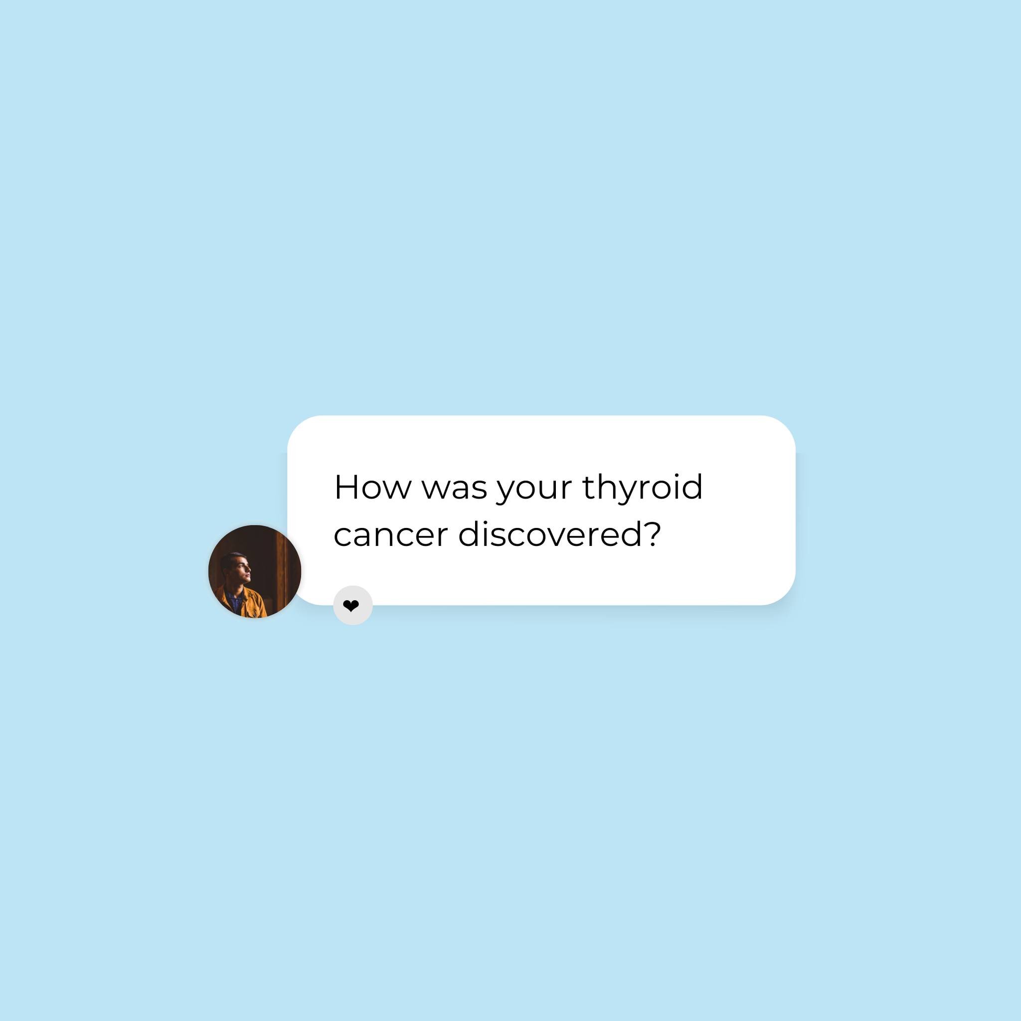 Everyone's story starts differently. How did yours? 
For me, I woke up one morning and my neck felt different. The front of it felt.. hard? I  knew it wasn't right and that launched my testings to then confirm a papillary thyroid cancer diagnosis. 

