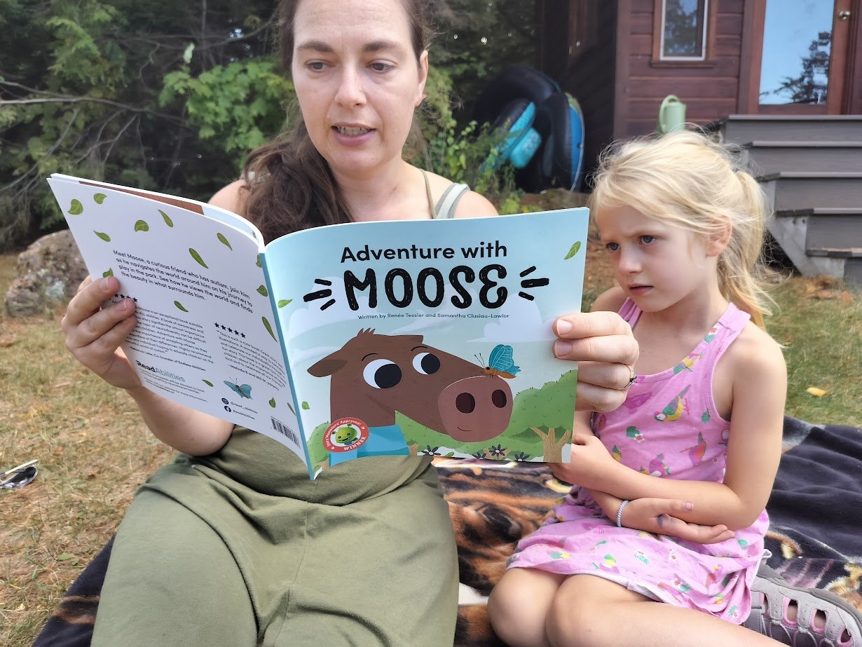 Jenny Mouse Reading Adventure with Moose to her daughter