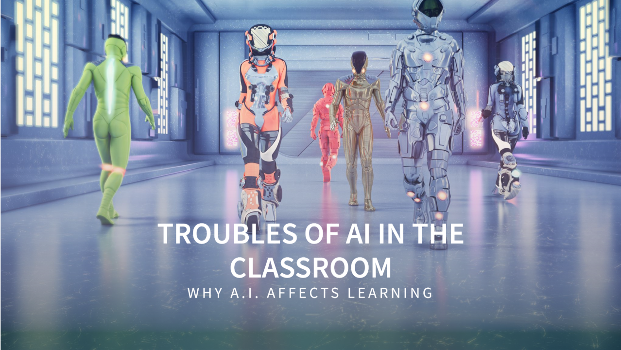 Decorative Image of robots walking