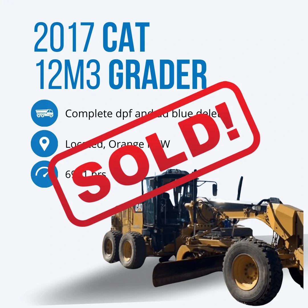 Sold: 2017 Cat 12m3 Grader