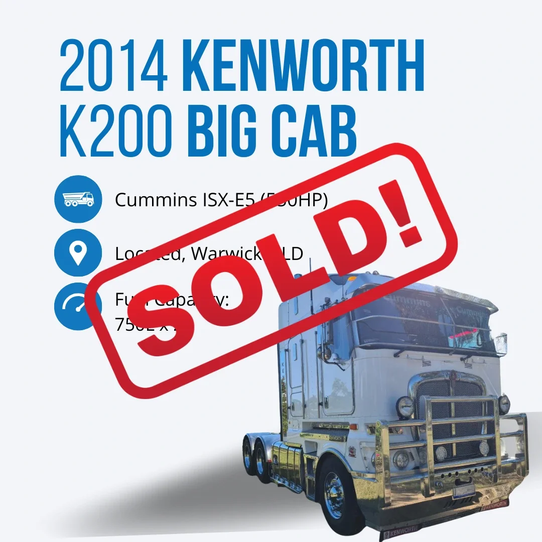Sold: 2014 Kenworth K200 Big Cab