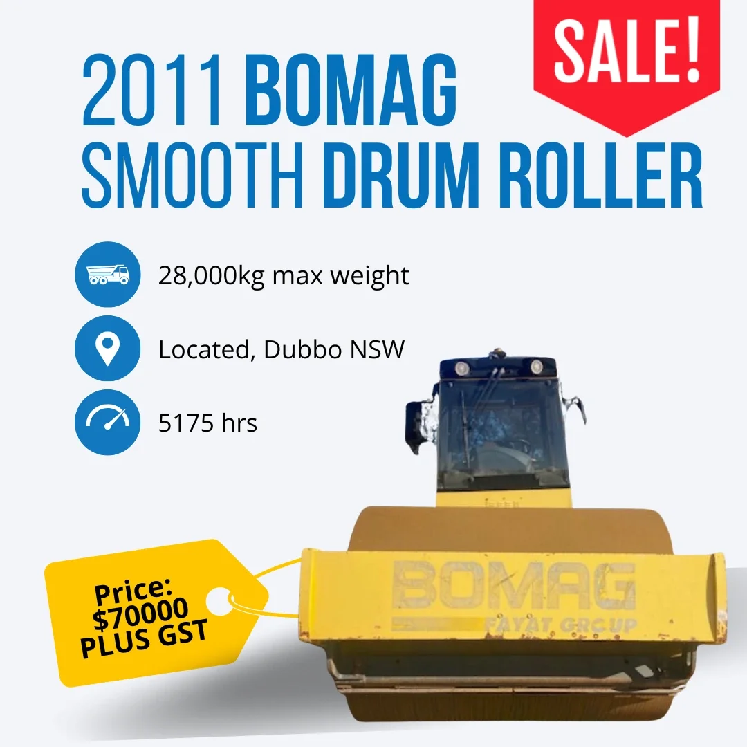 2011 Bomag Smooth Drum Roller