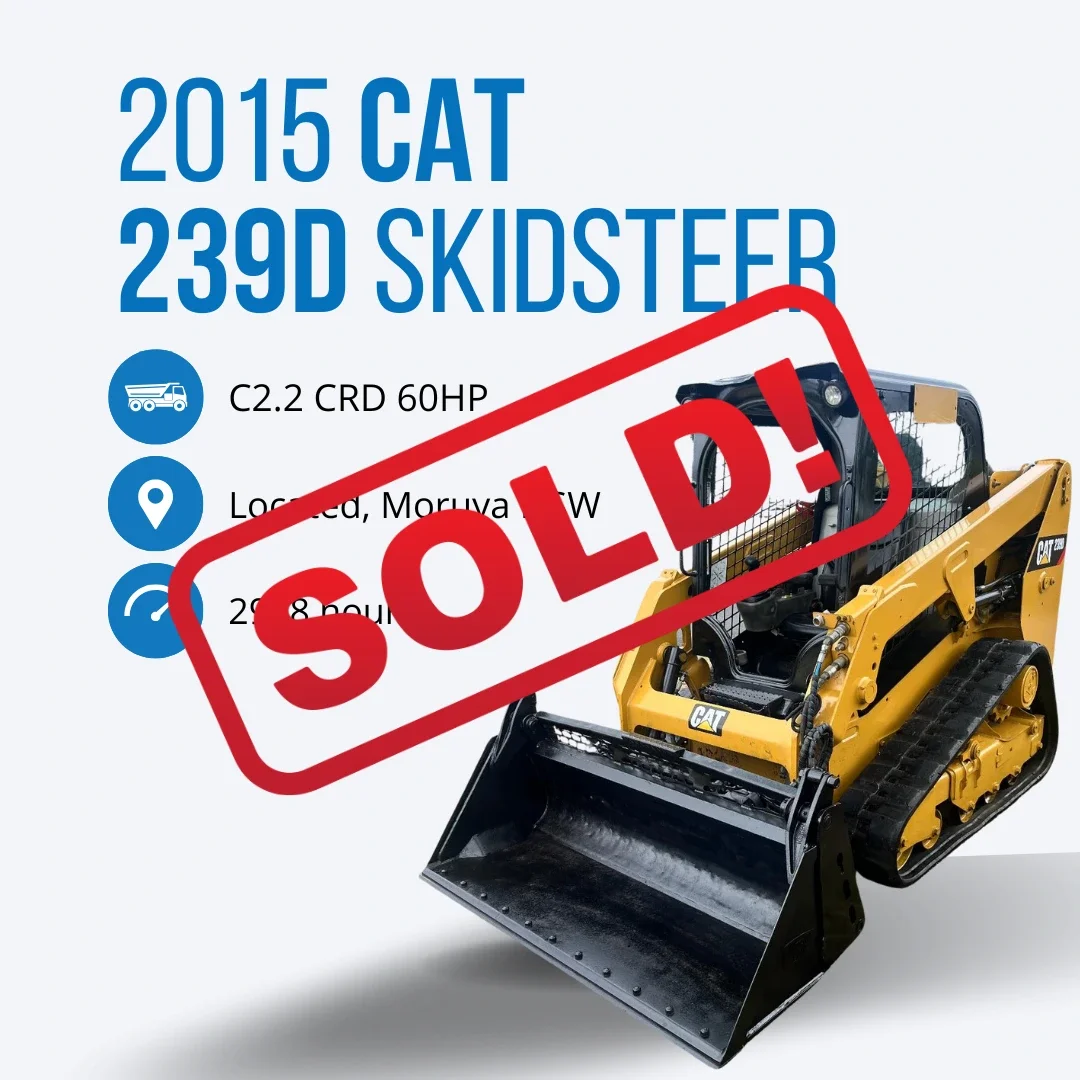Sold: 2015 Cat 239D Skidsteer