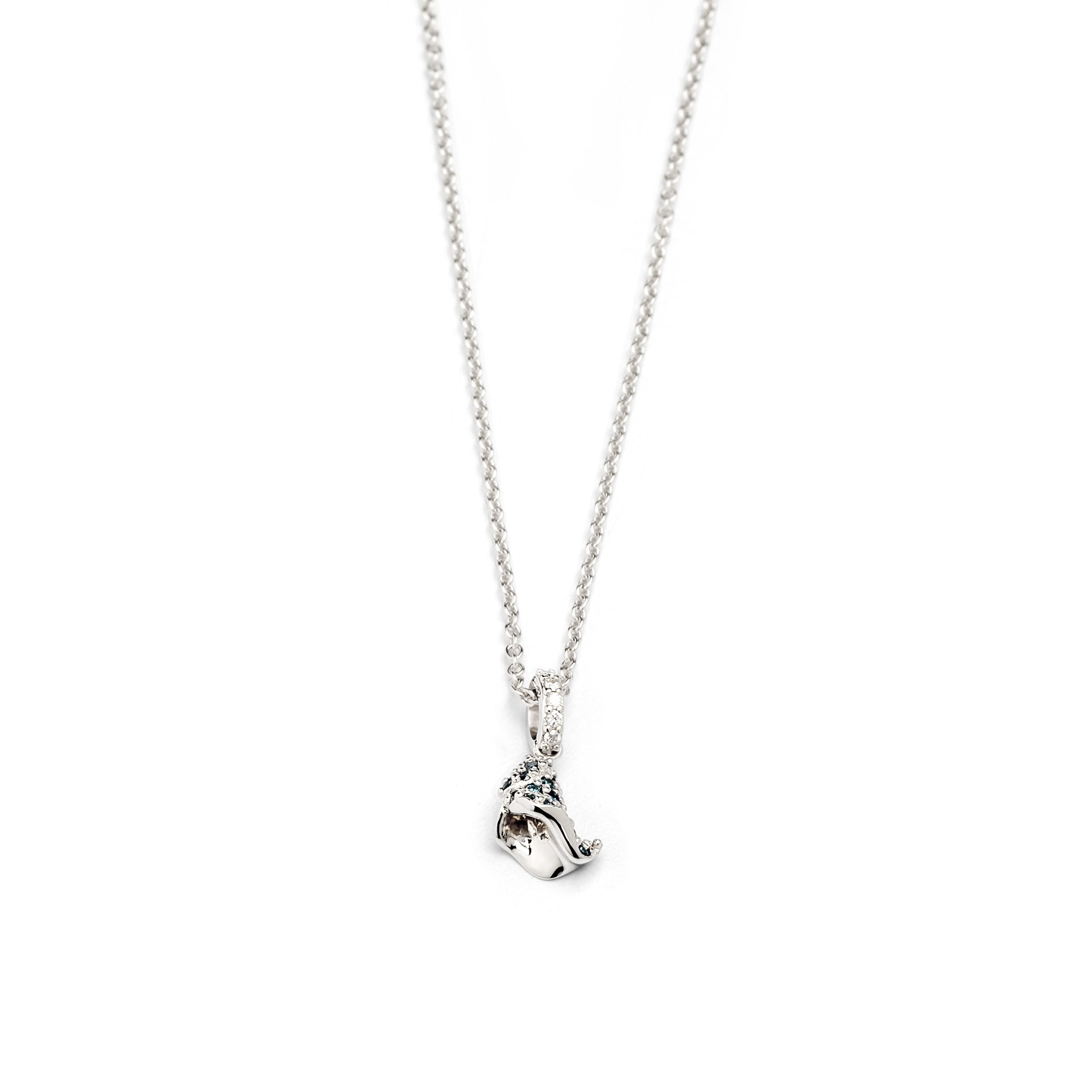 Zoe Blue Diamond Necklace 18k Gold