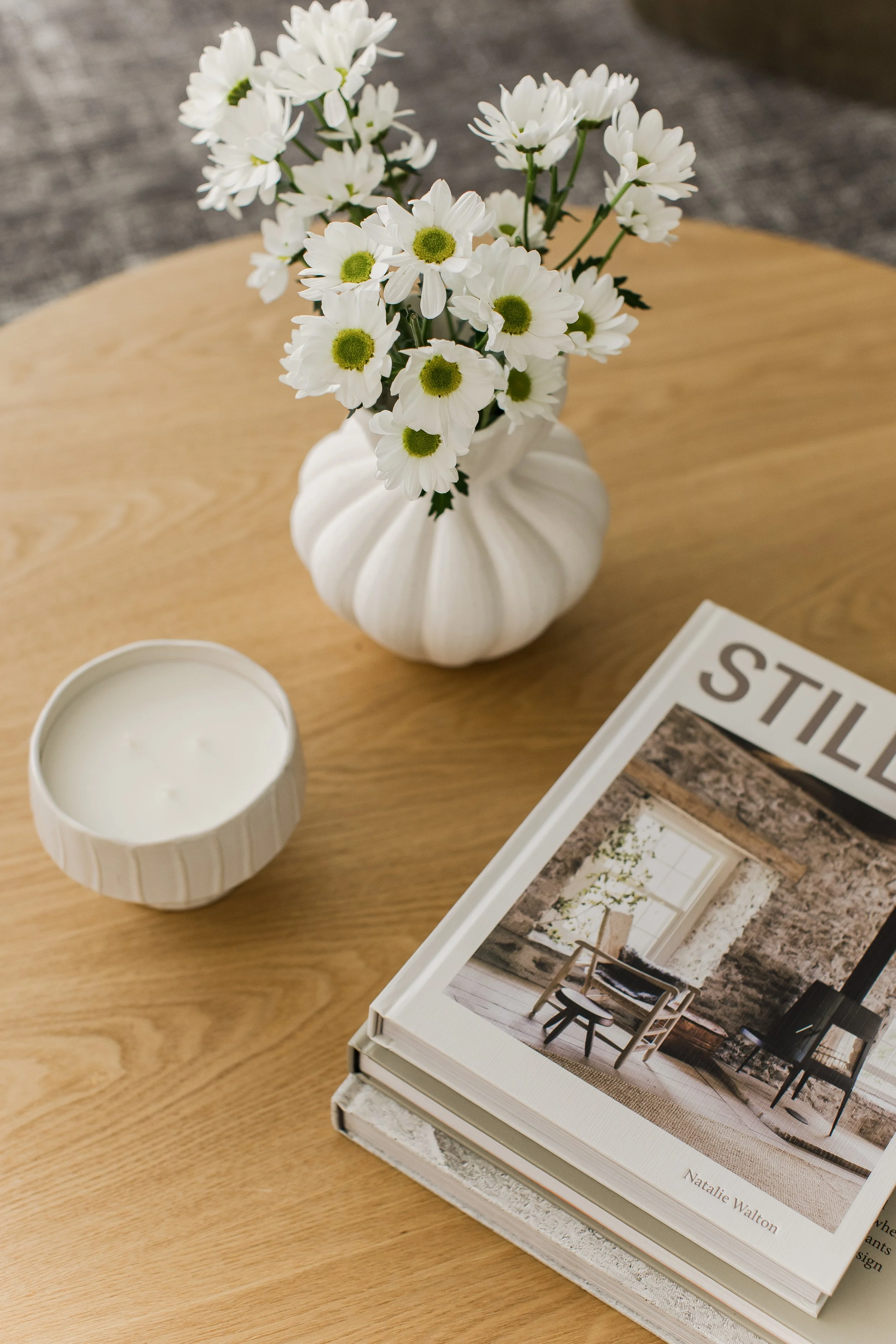 Modern Coastal Coffee Table Styling