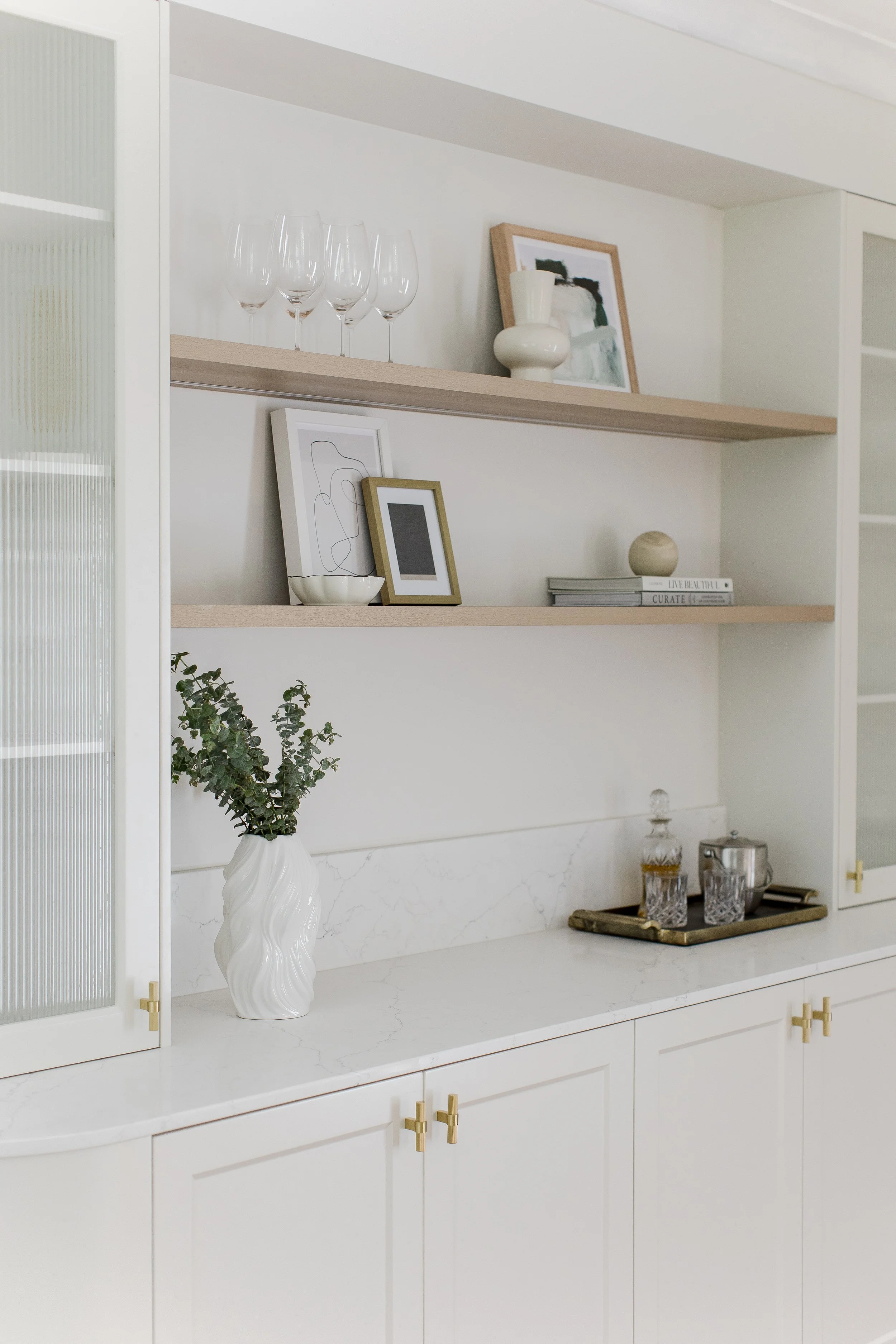 Timeless, modern home bar