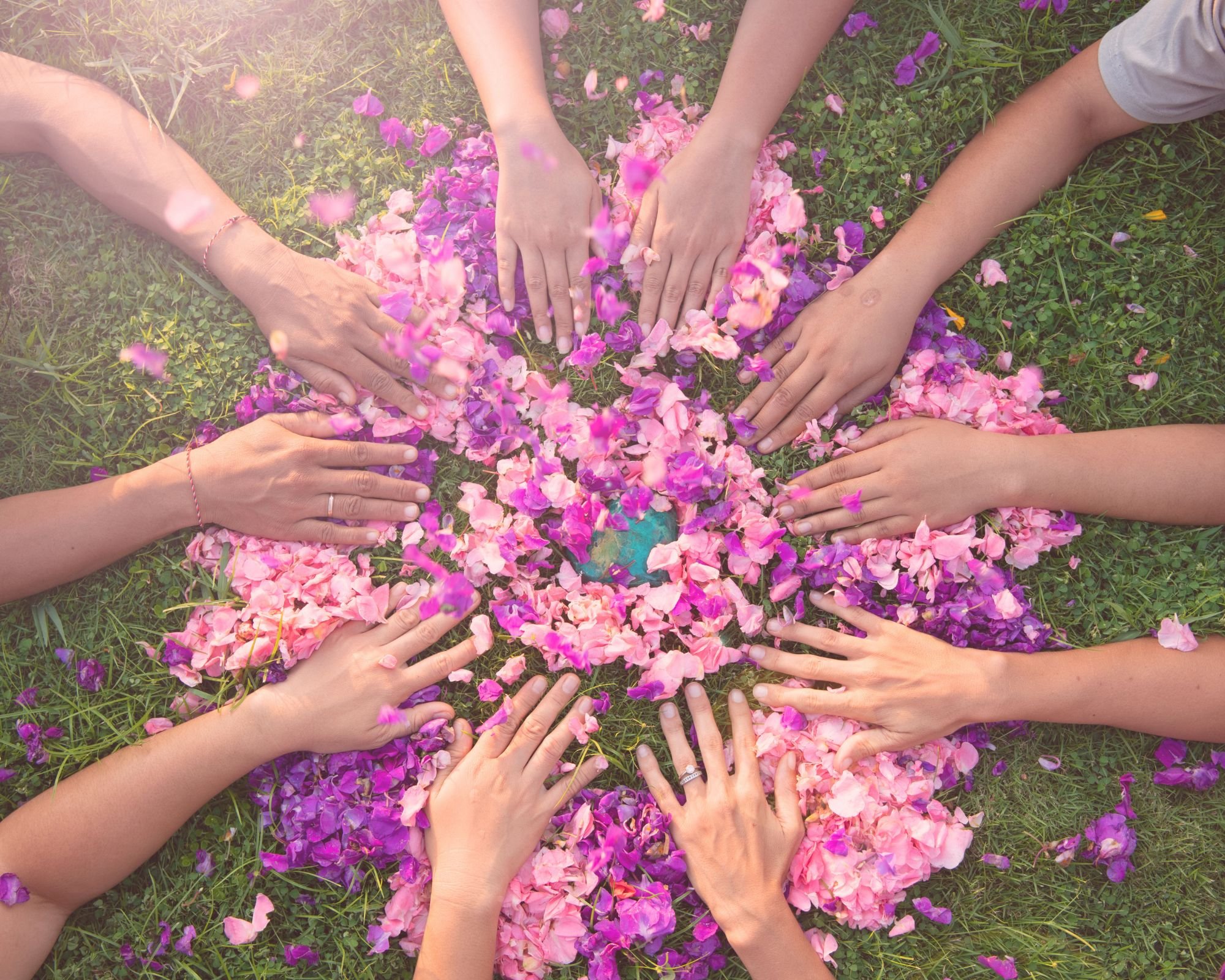 Women coming together and sharing resources