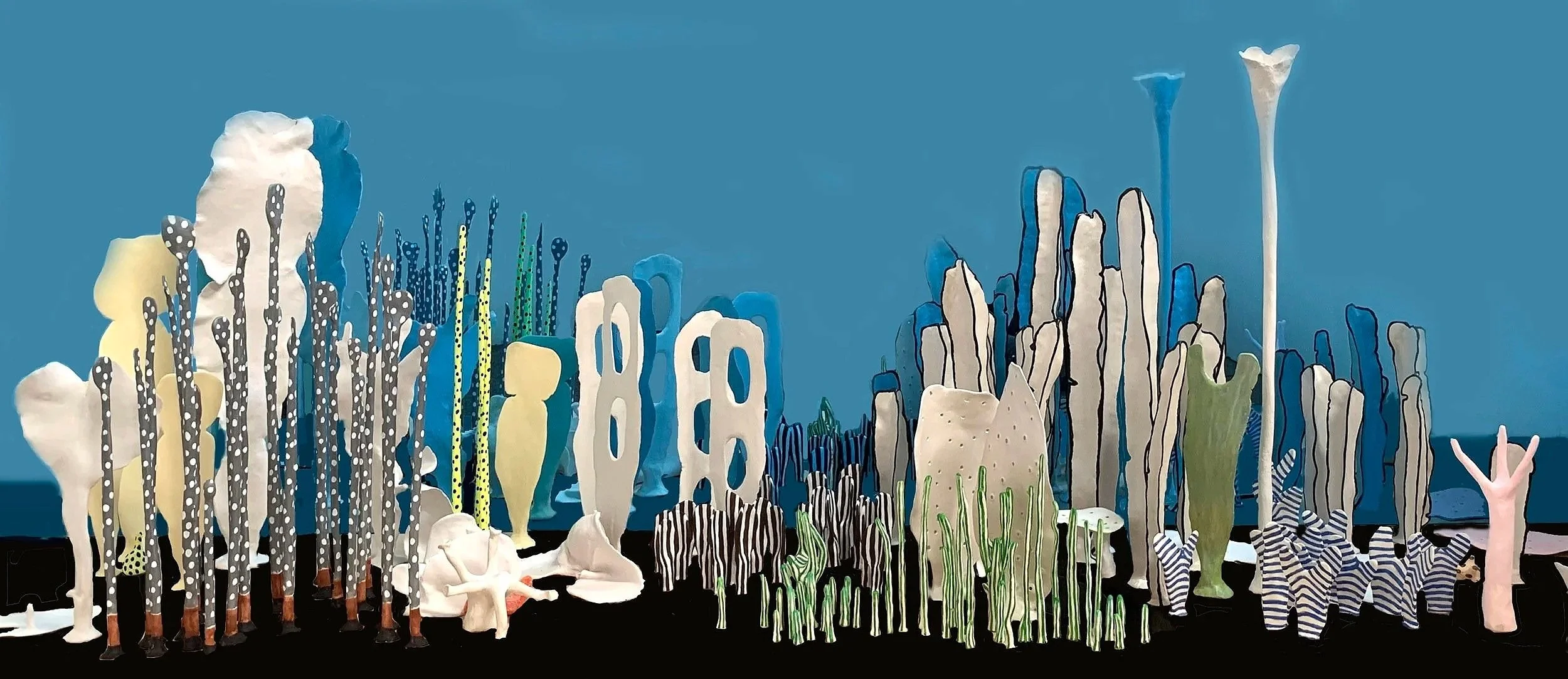 Vera Möller, 'Vestibulia', 2019, install view detail. WATER, GOMA Brisbane. Curated by Geraldine Kirrihy Barlow. Photo: Vera Möller.