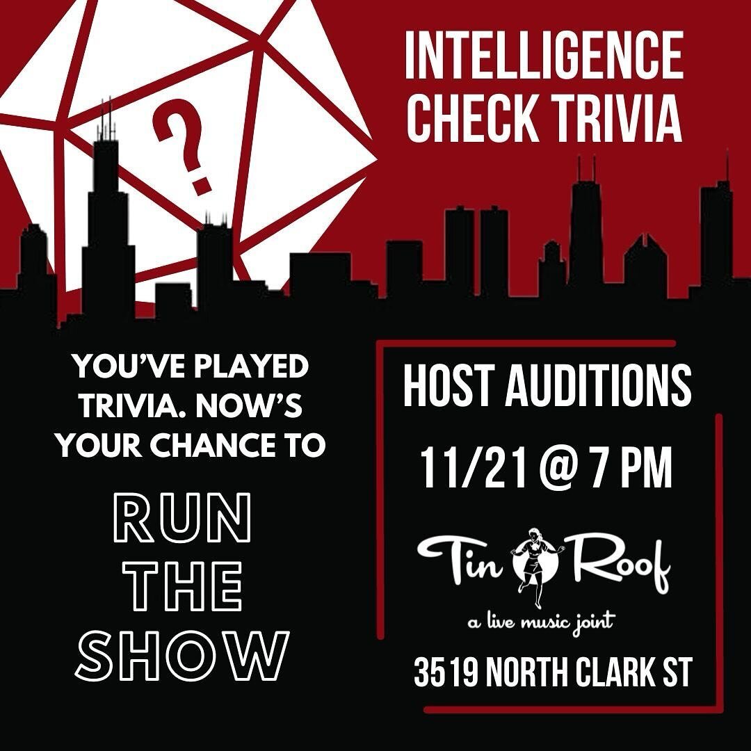 🎤🌟 TRIVIA LOVERS, TAKE THE STAGE! 🌟🎤
Ready to swap your trivia answer sheets for a microphone? We&rsquo;re on a mission to find Chicago&rsquo;s most engaging trivia host!
Bring your friends to support and cheer you on from the audience while you 