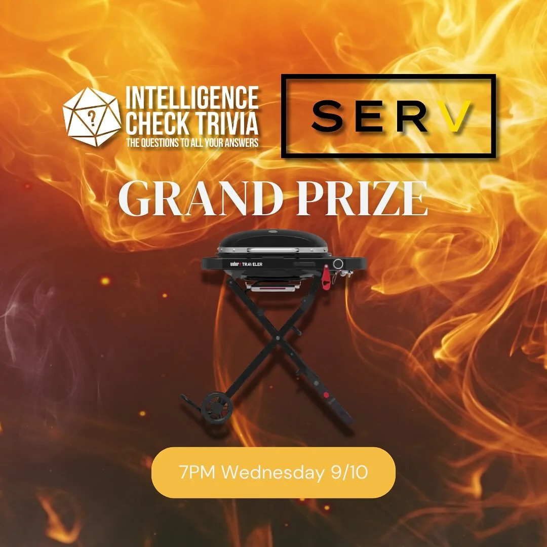 Tonight at 7PM join Intelligence Check Trivia for our first night at @servfun ! Host @tobias_kase has a jam packed night of fun, quizzical questions, and everyone’s favorite 8 bit bops prepared for you!
Our first place winner takes home an ex