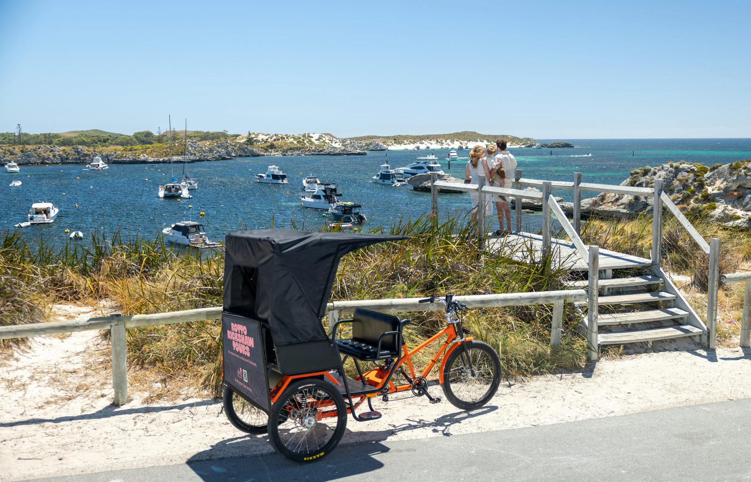 Rickshaws and Ferry - Rottnest Uncovered