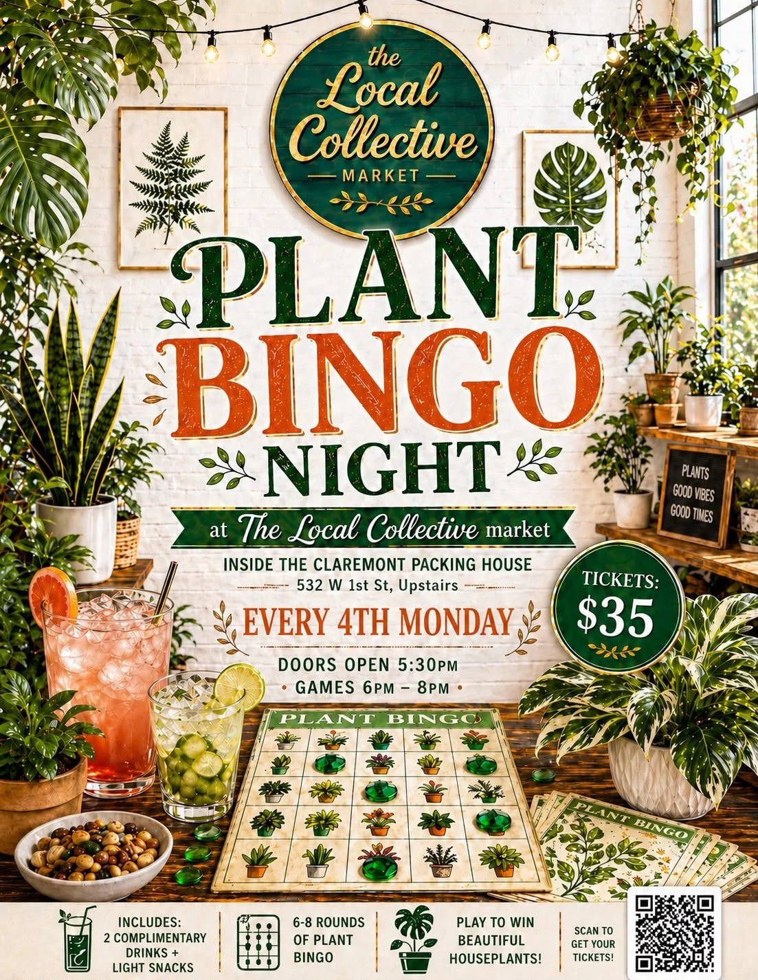 Plant Bingo Night (Every 4th Monday)
