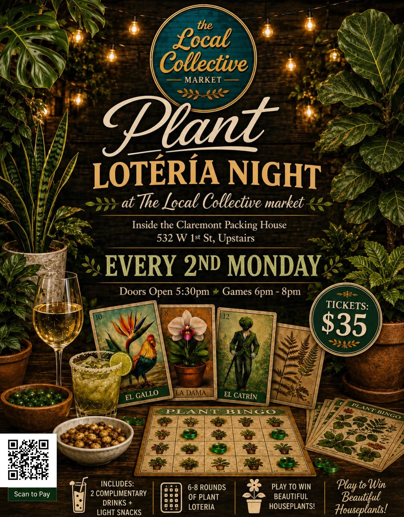 Plant Loteria Night (Every 2nd Monday)