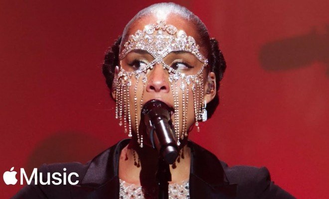Alicia Keys  Sings “Santa Baby” live At  Apple Music Live 2022 