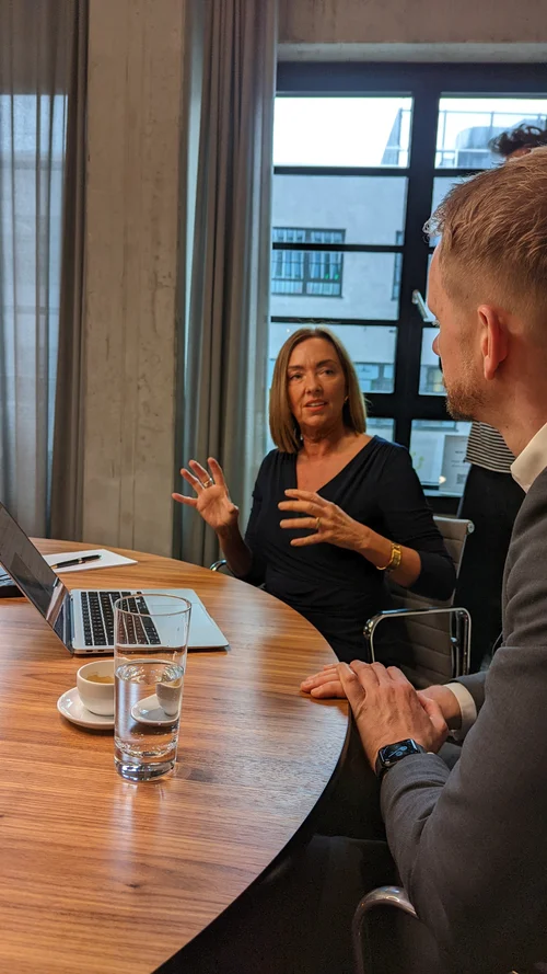 Silvia Glaser im Gespräch