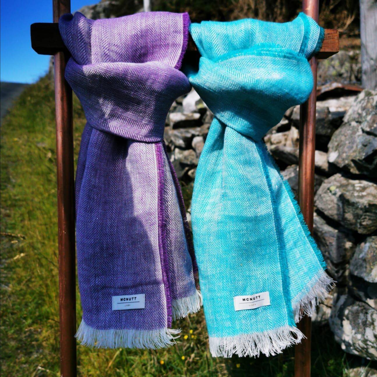 Looking for a lightweight, cooling accessory to add to your summer outfits?☀️ 

We have a wide range of 100% Irish linen scarves, ideal for complementing your summer look! 

#mcnuttofdonegal #nothingfeelsbetter #lovelinen #irishlinen #mcnuttlinen #na