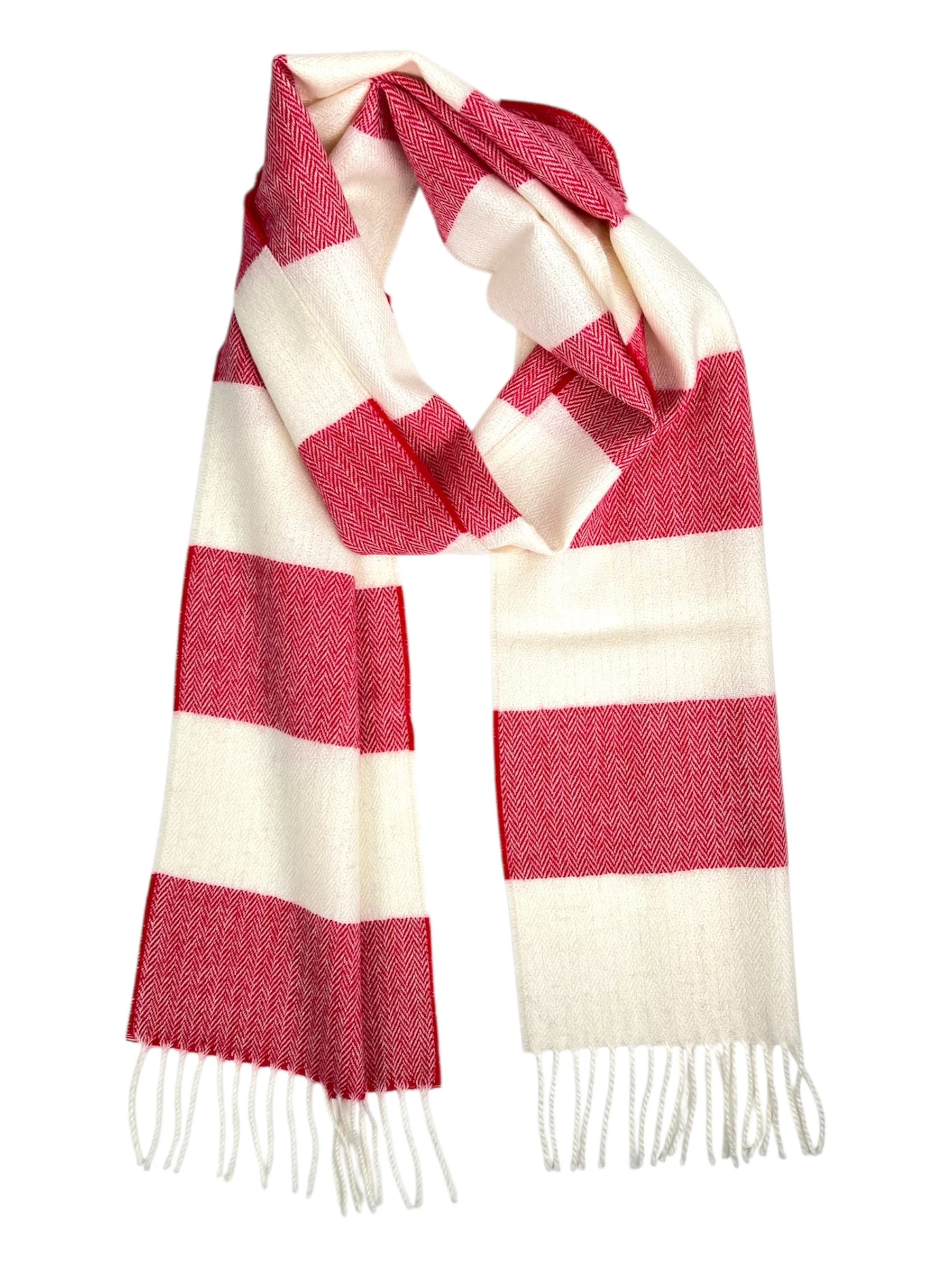 Red and Cream Scarf