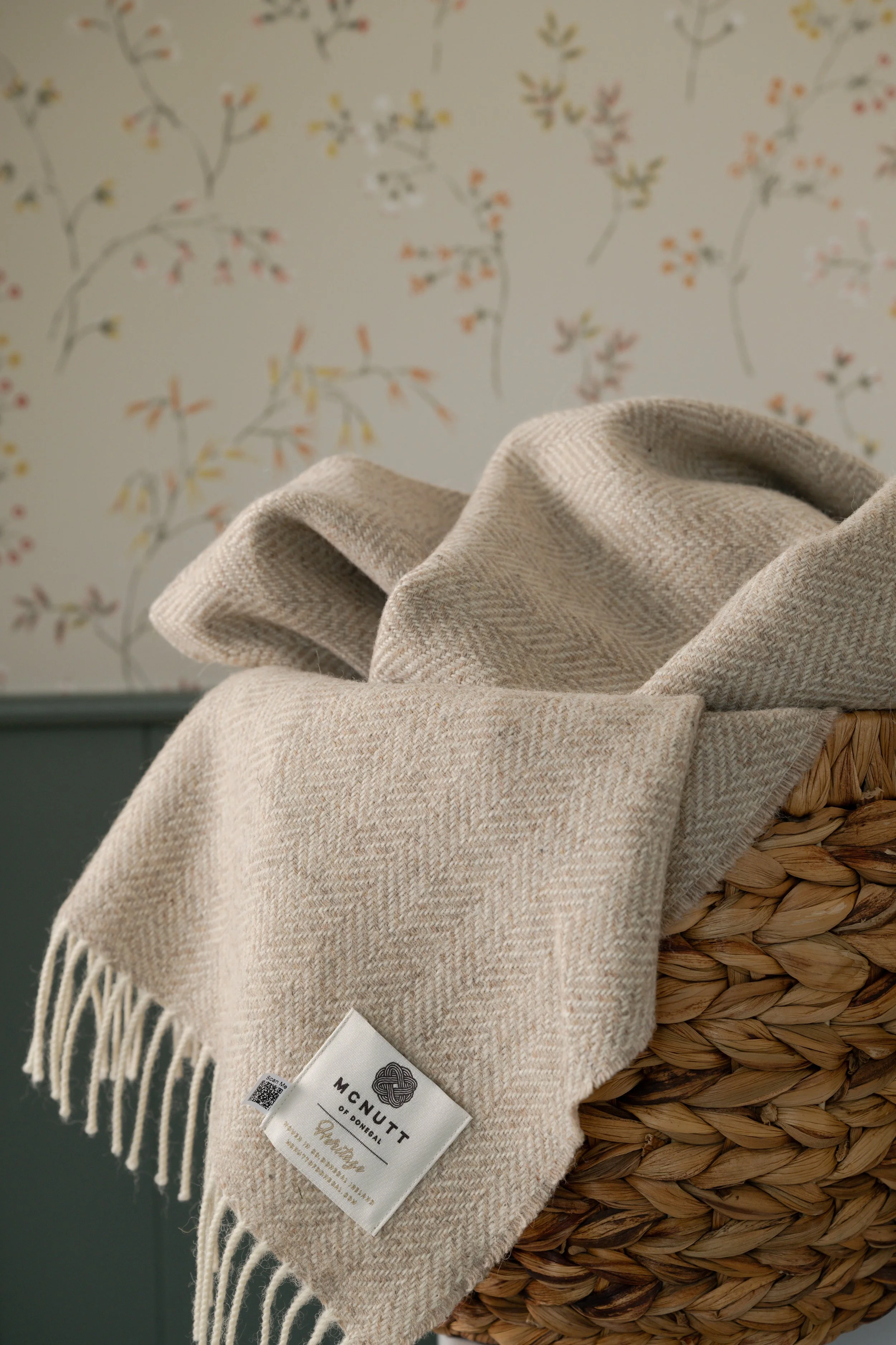 Sandstone Herringbone Throw