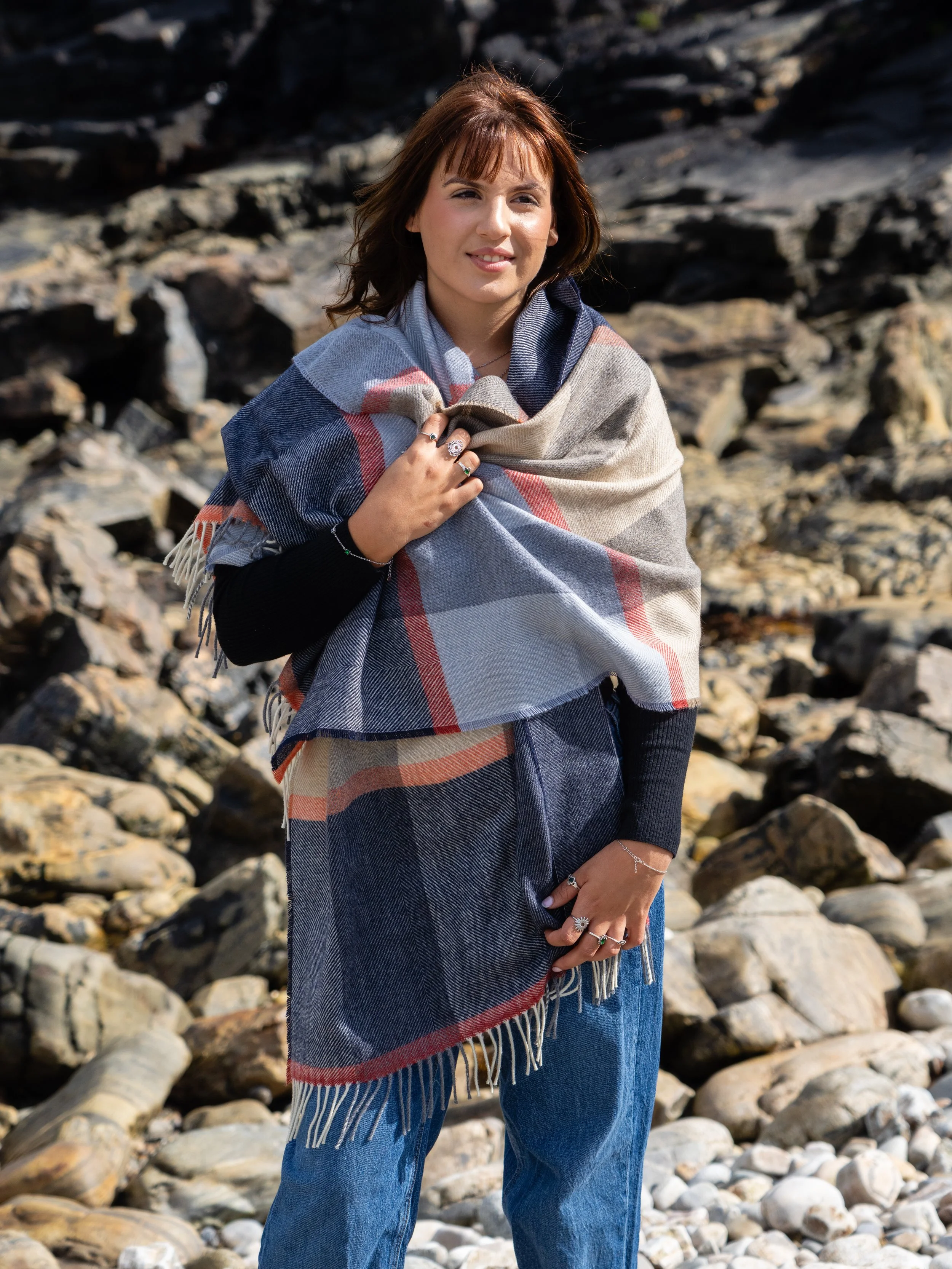 Clementine Stripe Wrap