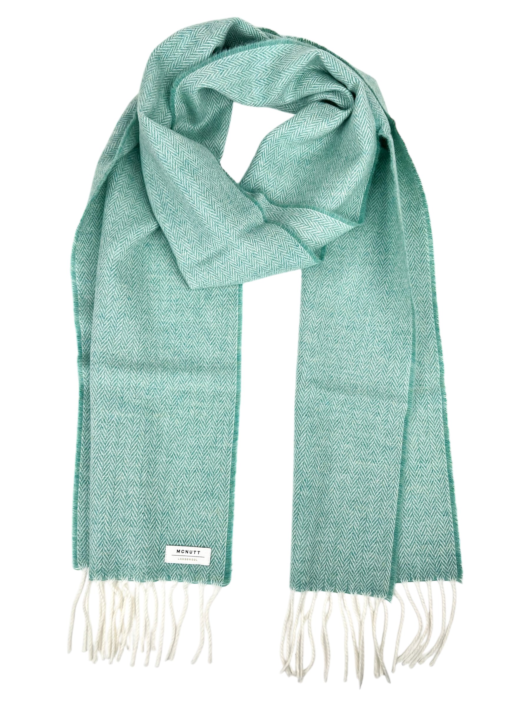Spearmint Herringbone Scarf