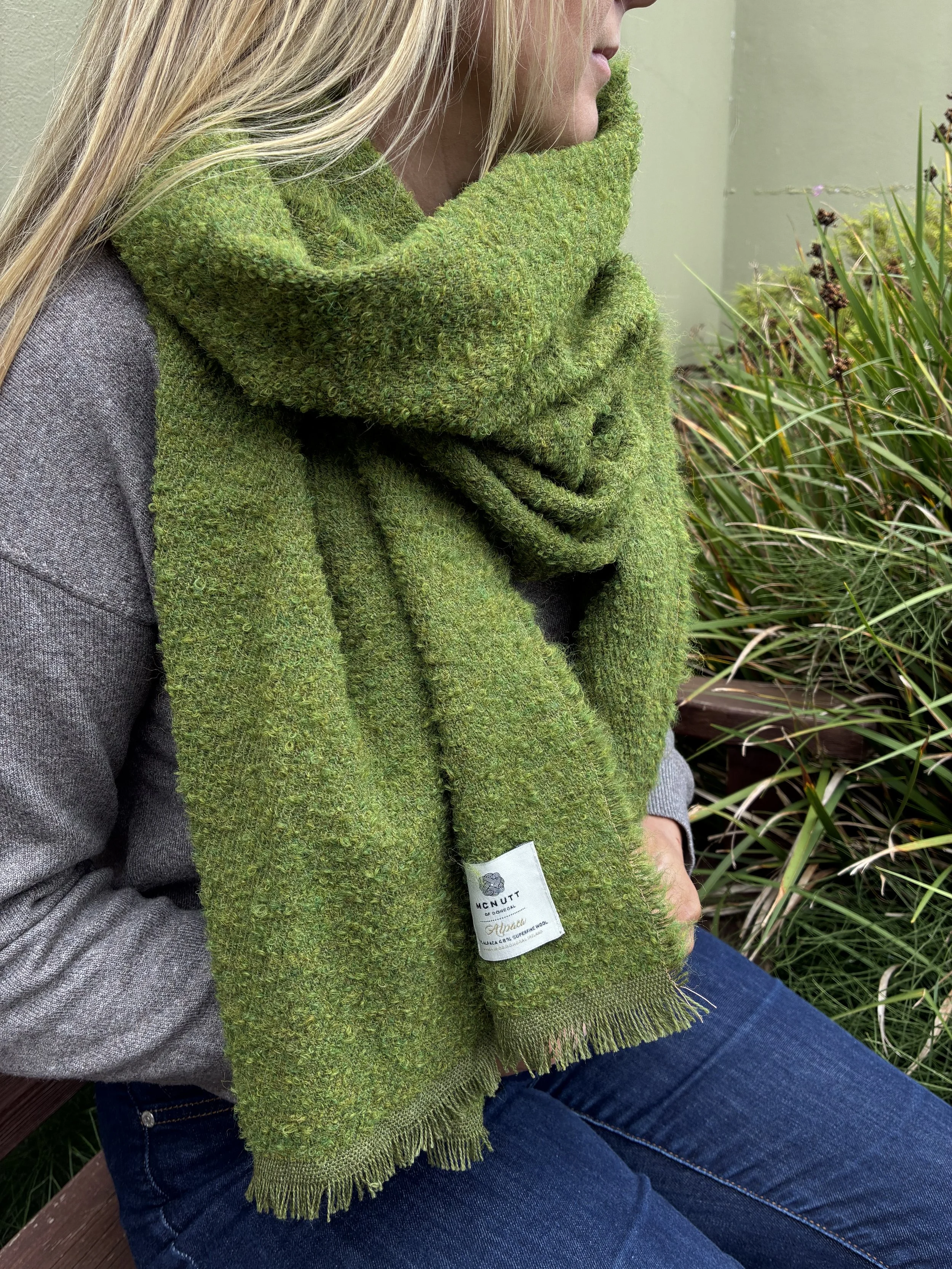Bouclé Lawn Oversized Scarf