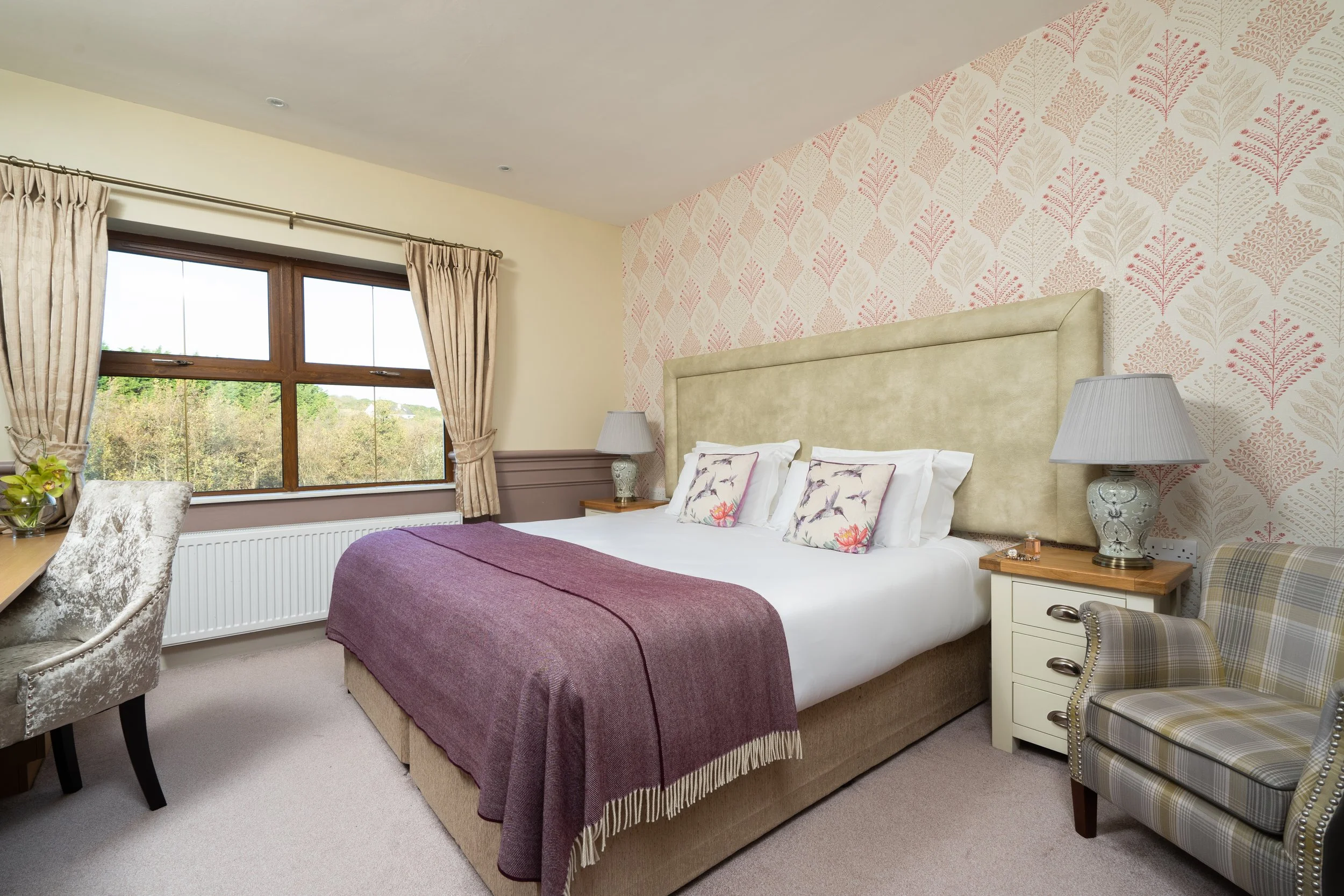 XL Burgundy Herringbone Throw