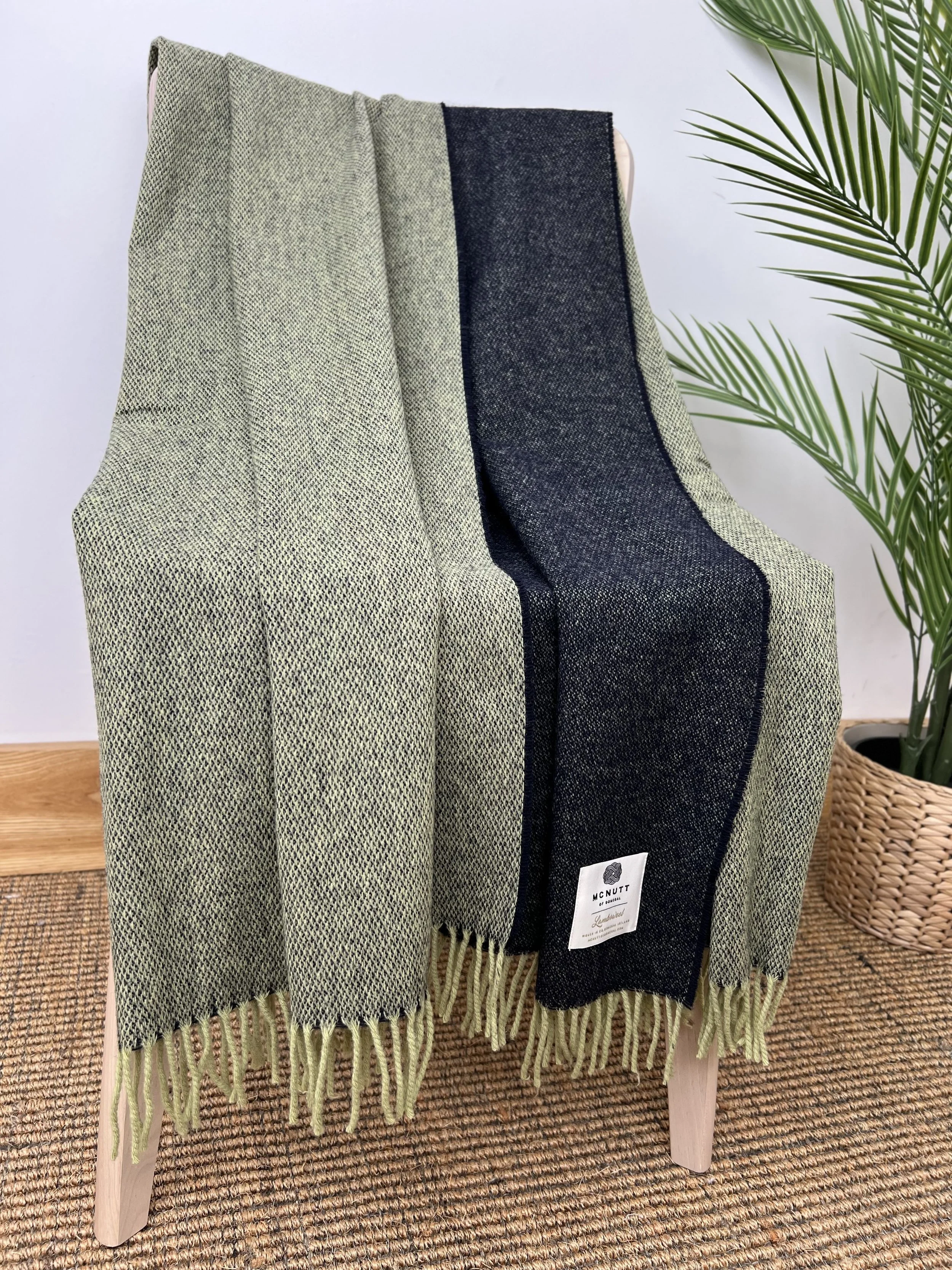 Navy and Apple Throw