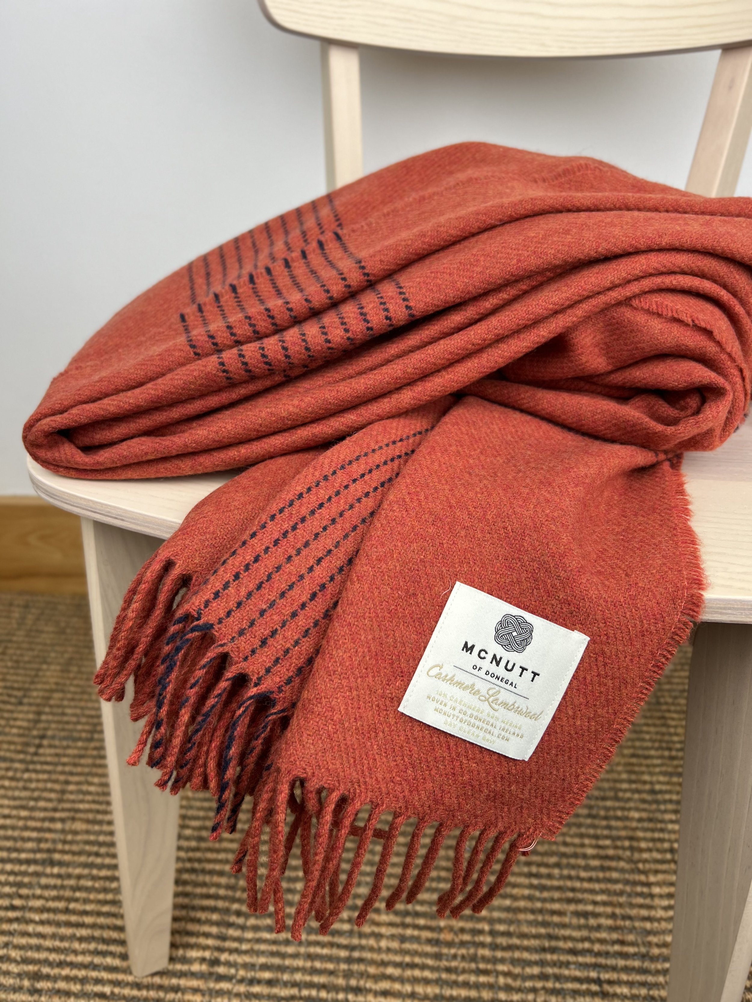 Aspen Burnt Orange Throw