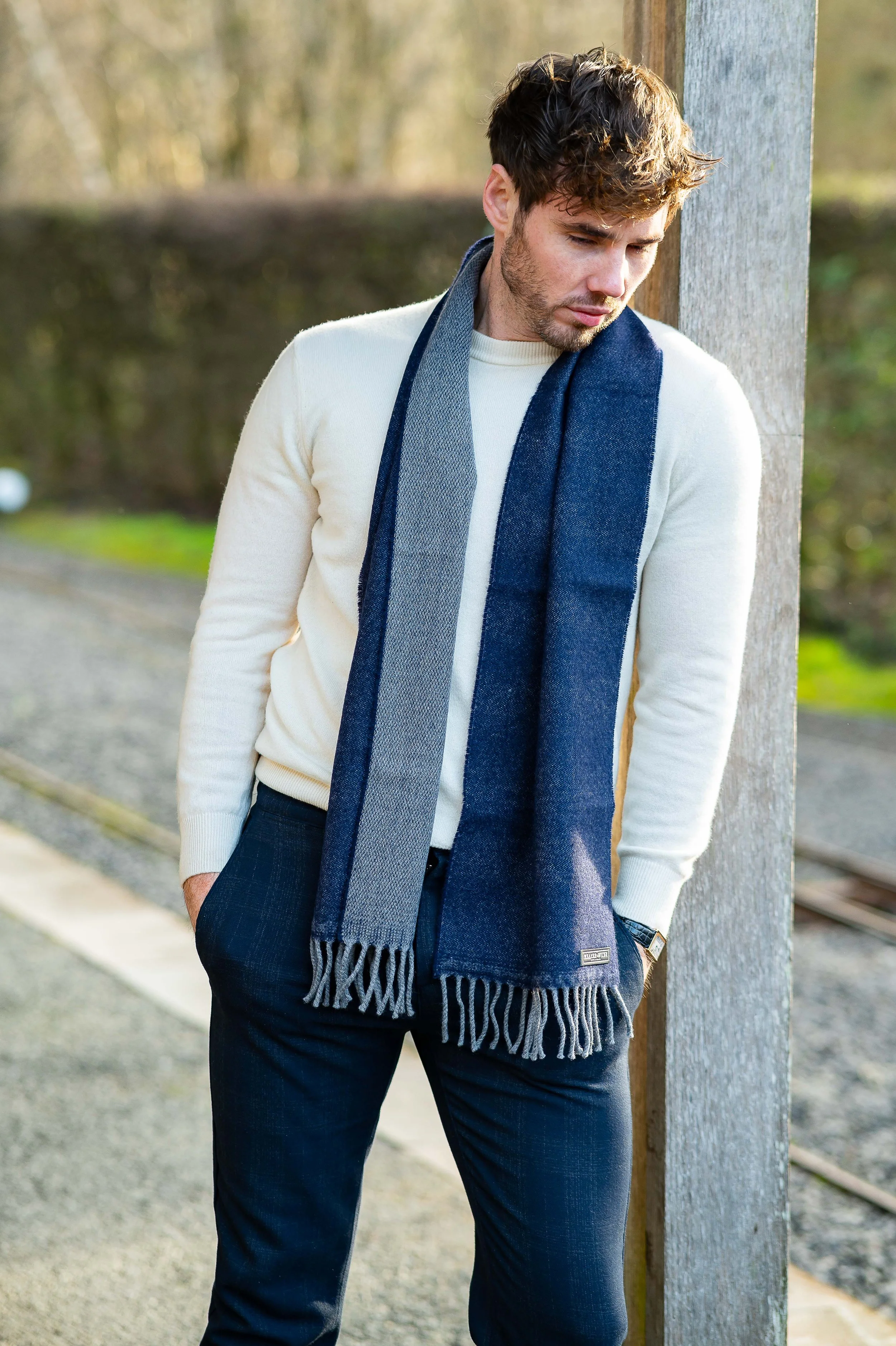 Navy & Grey Reversible Scarf 2.jpg