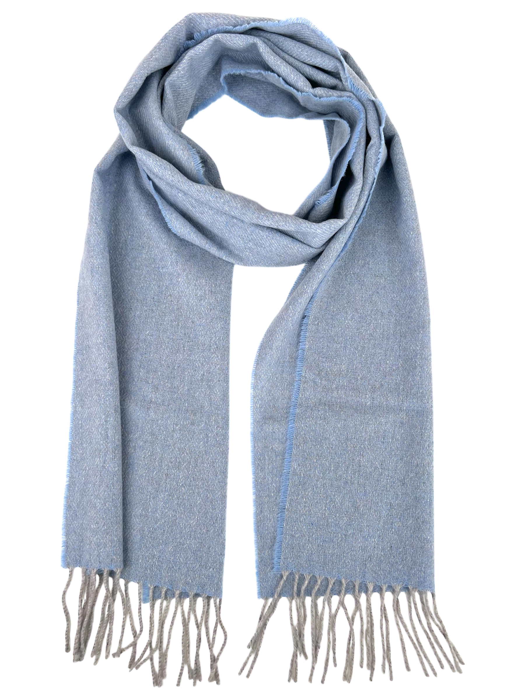 Chalk Blue Cashmere Scarf