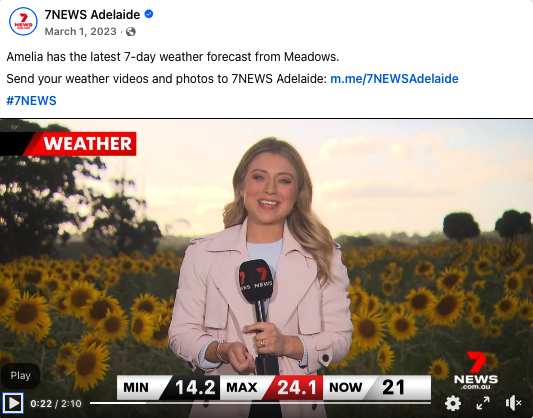 Channel 7 Weather Cross March 1, 2023