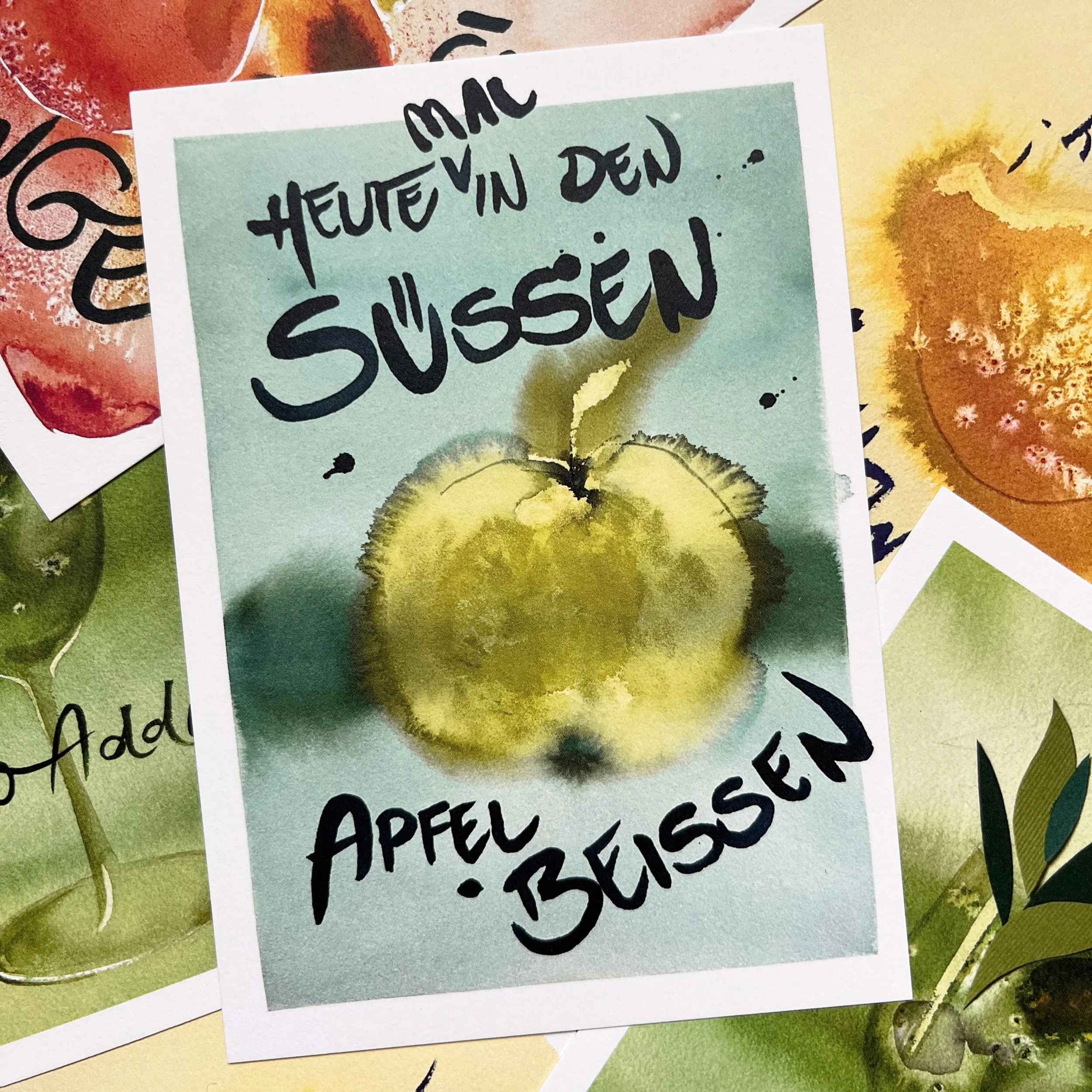 Heute mal in den süssen Apfel beissen