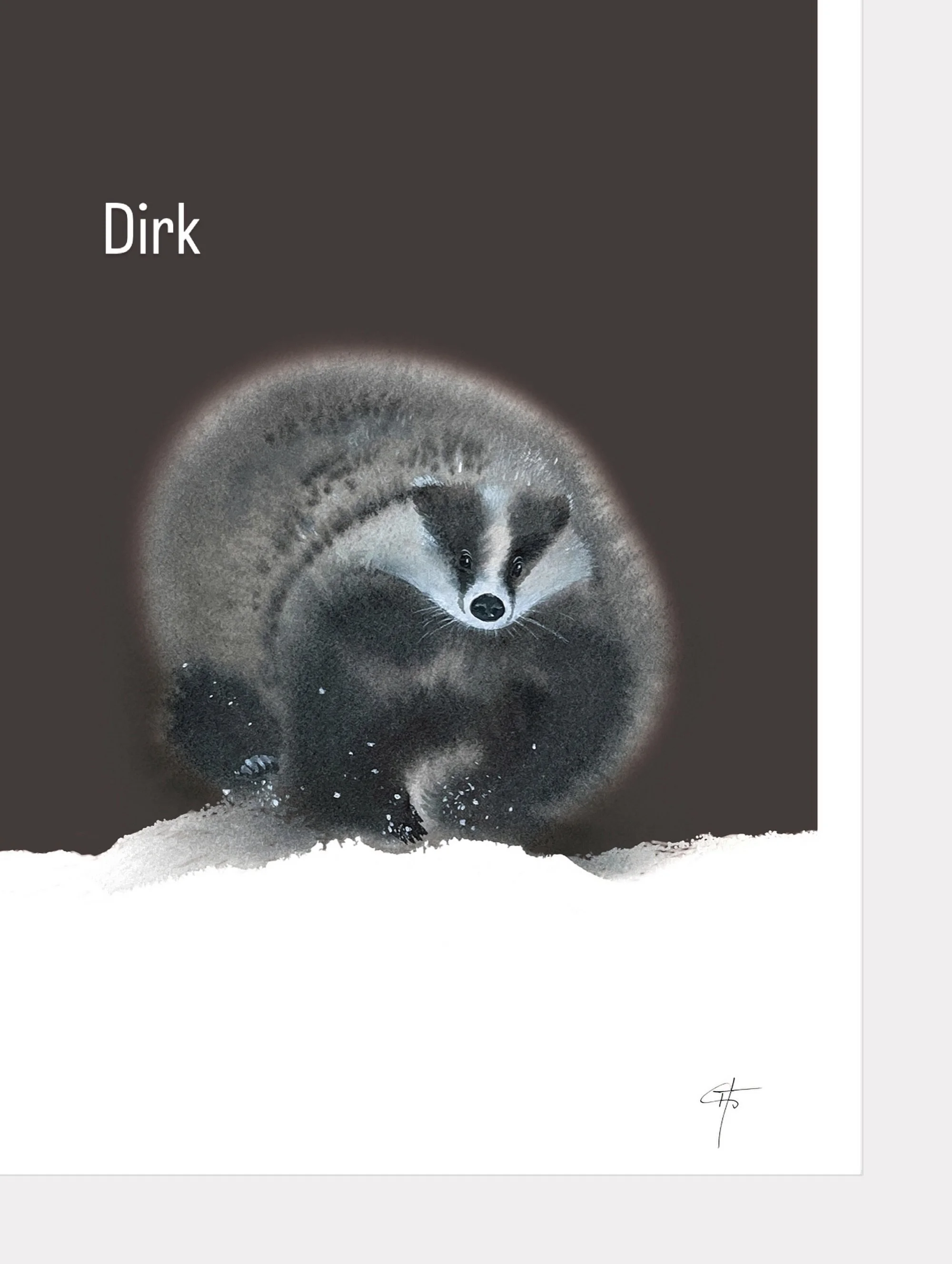 Hallo Dirk! Jetzt neu als Druck im Shop. #badger #dachs #print