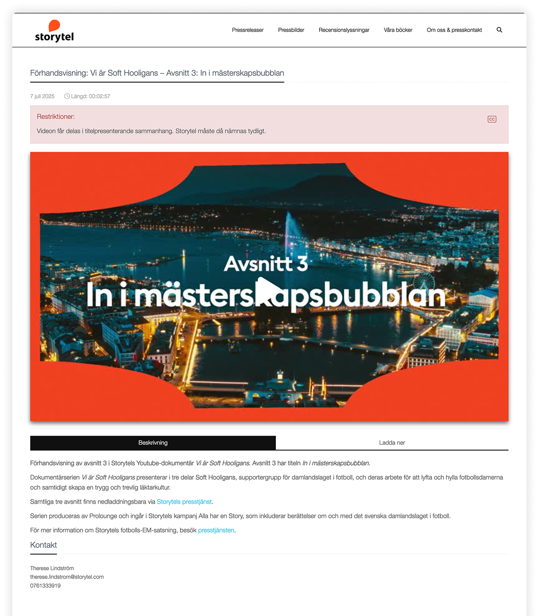 Storytel screening room clipsource