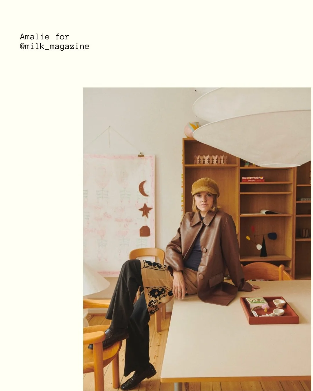 Amalie featured in @milk_magazine in her beautiful home and safe space ⭐️

#doctheagency #talentagency #behindthescenes #interior #media