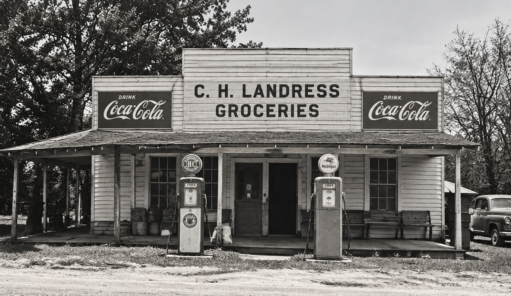 Historic Landress Store in the Luxomni community of Gwinnett County, Georgia