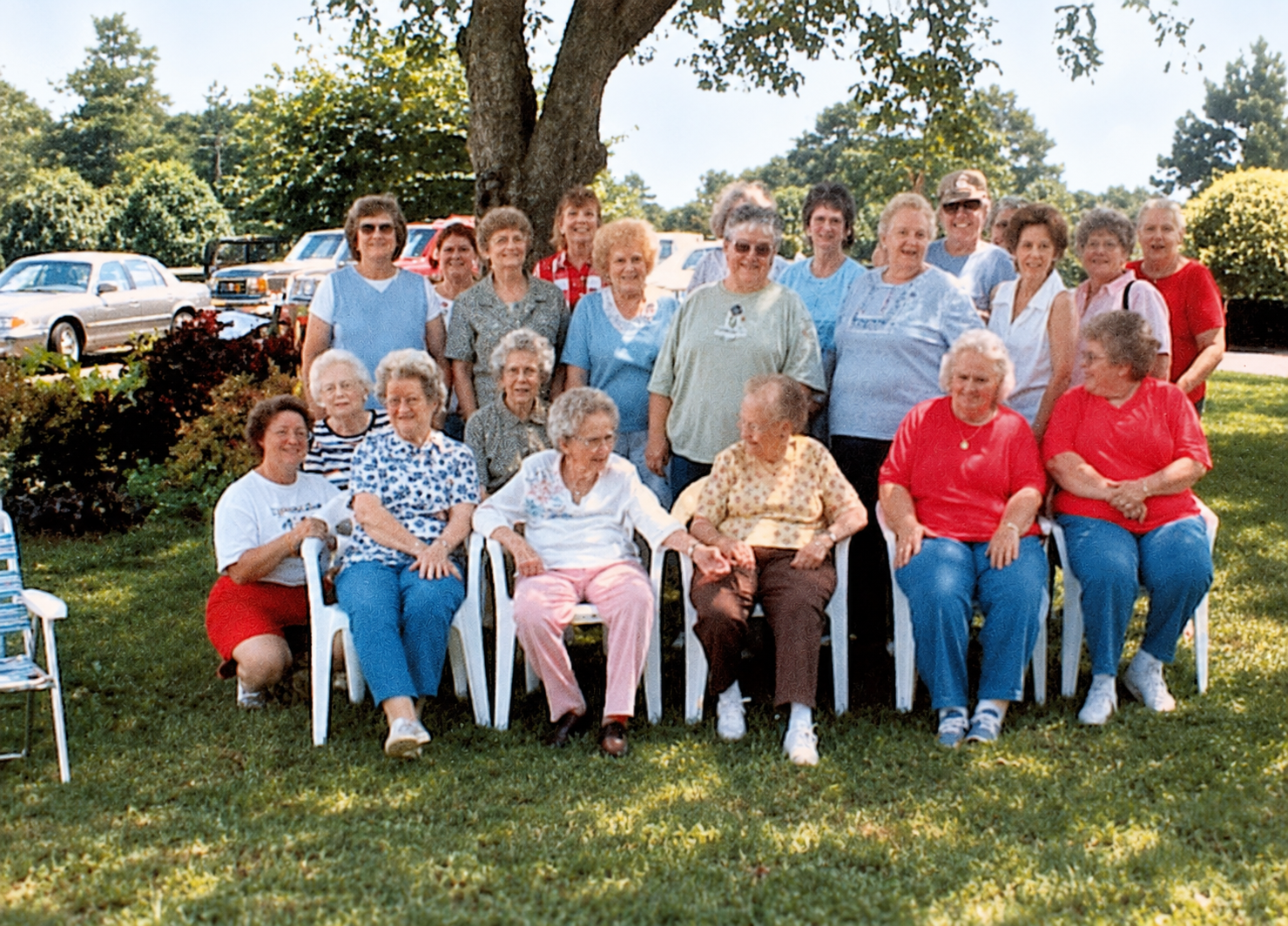 Members and friends of the Luxomni Sewing Club