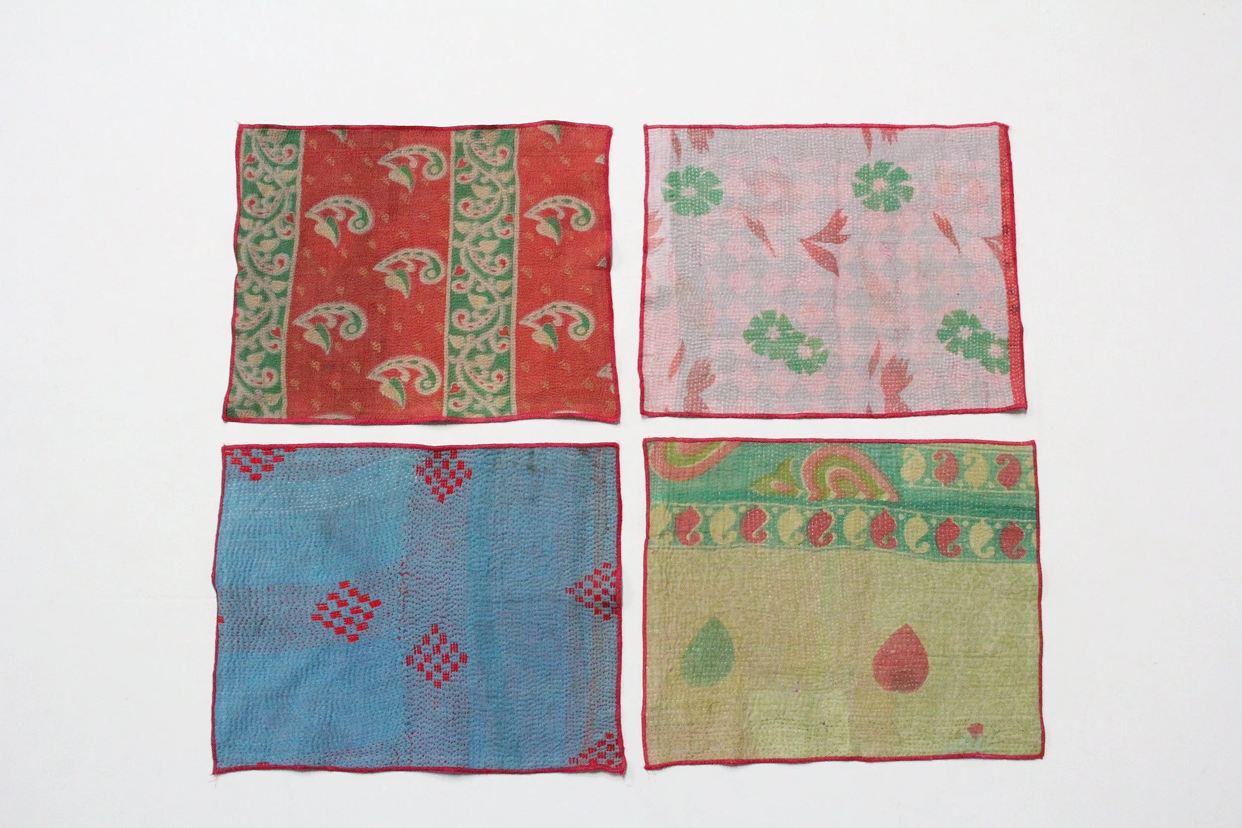 Kantha placemats #01 (4pcs)