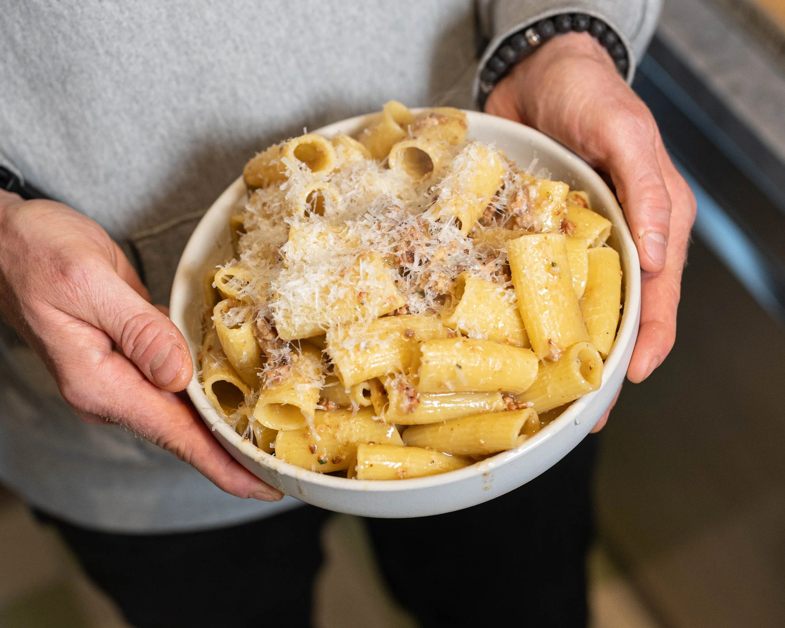Pasta with White Pork Ragu