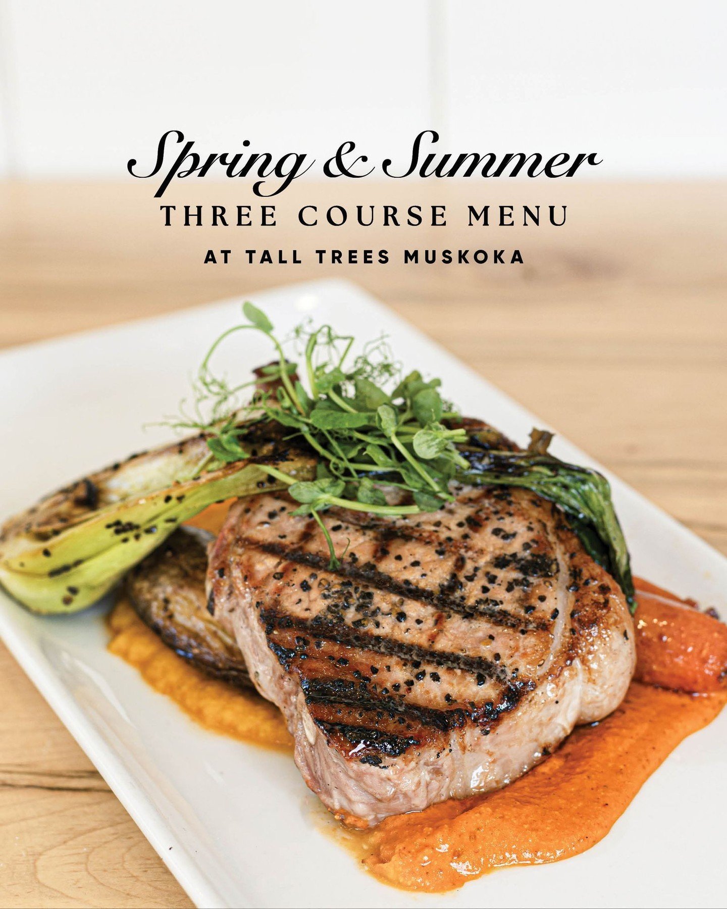 Dig into our new and delicious Apple Cider Grilled Pork Chop, served on a bed of savoury roasted fingerling potatoes and fresh seasonal vegetables drenched in a vibrant romesco sauce. 

Romesco sauce originates from the Catalan region of Spain and is