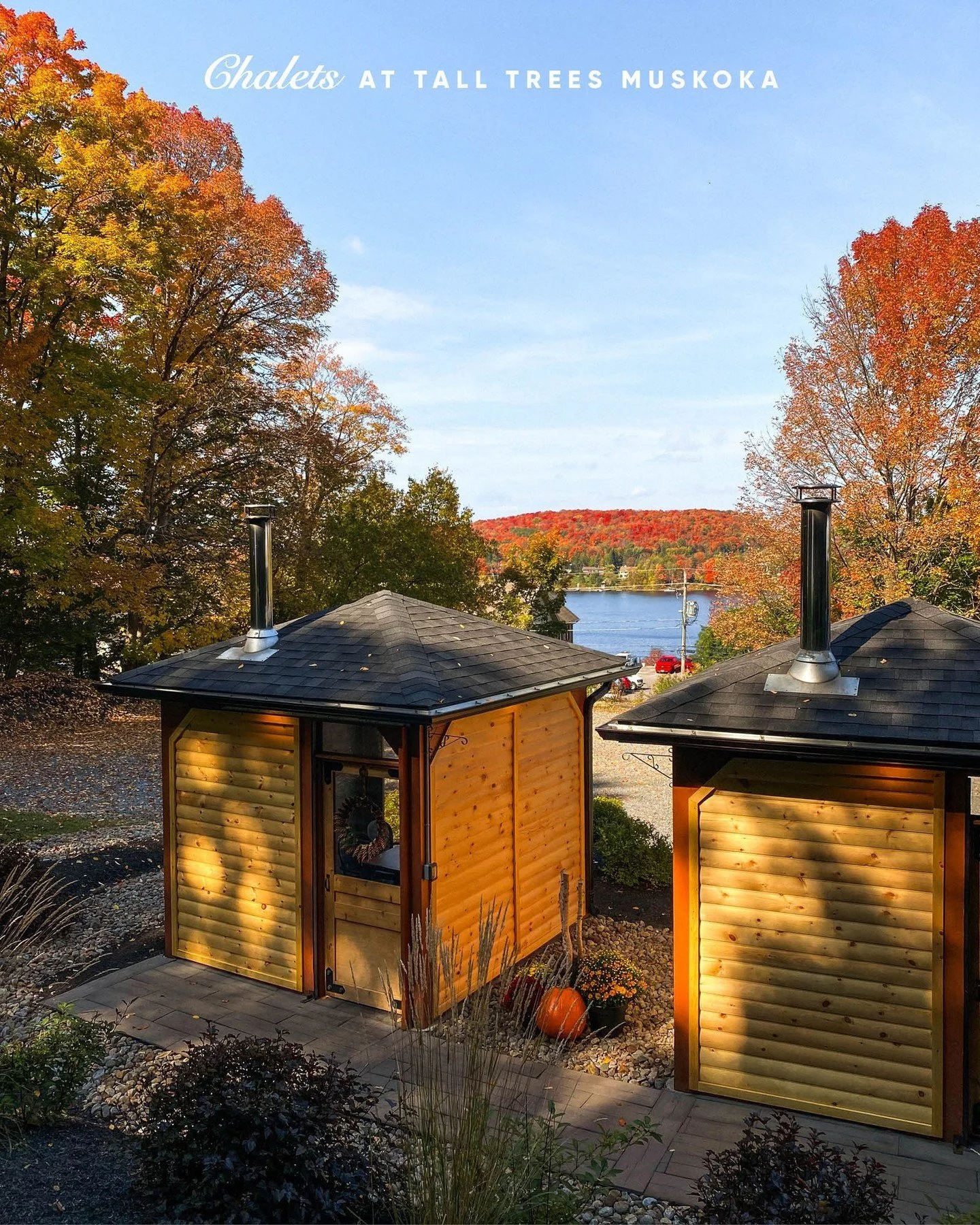 Reserve a chalet here at Tall Trees and enjoy lakeside dining with front-row seats to autumn&rsquo;s best work. 🍁✨

Reserve your table online: Link In Bio&uarr;

📍 Tall Trees is located at 87 Main St W, Huntsville
📲 (705) 789-9769

Tall Trees: fre