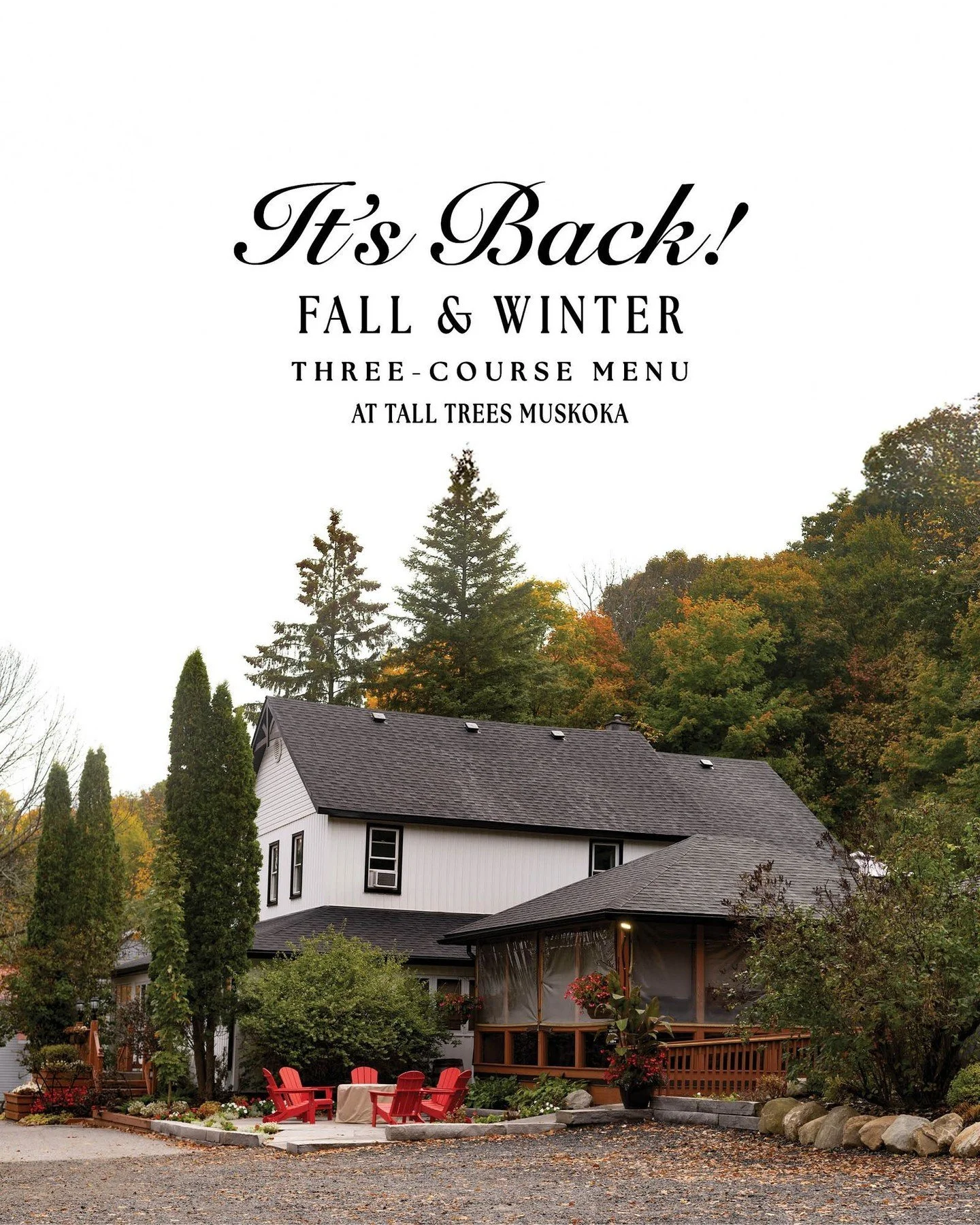 Embrace the cozy charm of the season with our Fall &amp; Winter Three-Course Menu. 🍂

From hearty starters to comforting mains and decadent desserts, each dish is crafted to warm your soul and elevate your dining experience.

Reserve your table onli